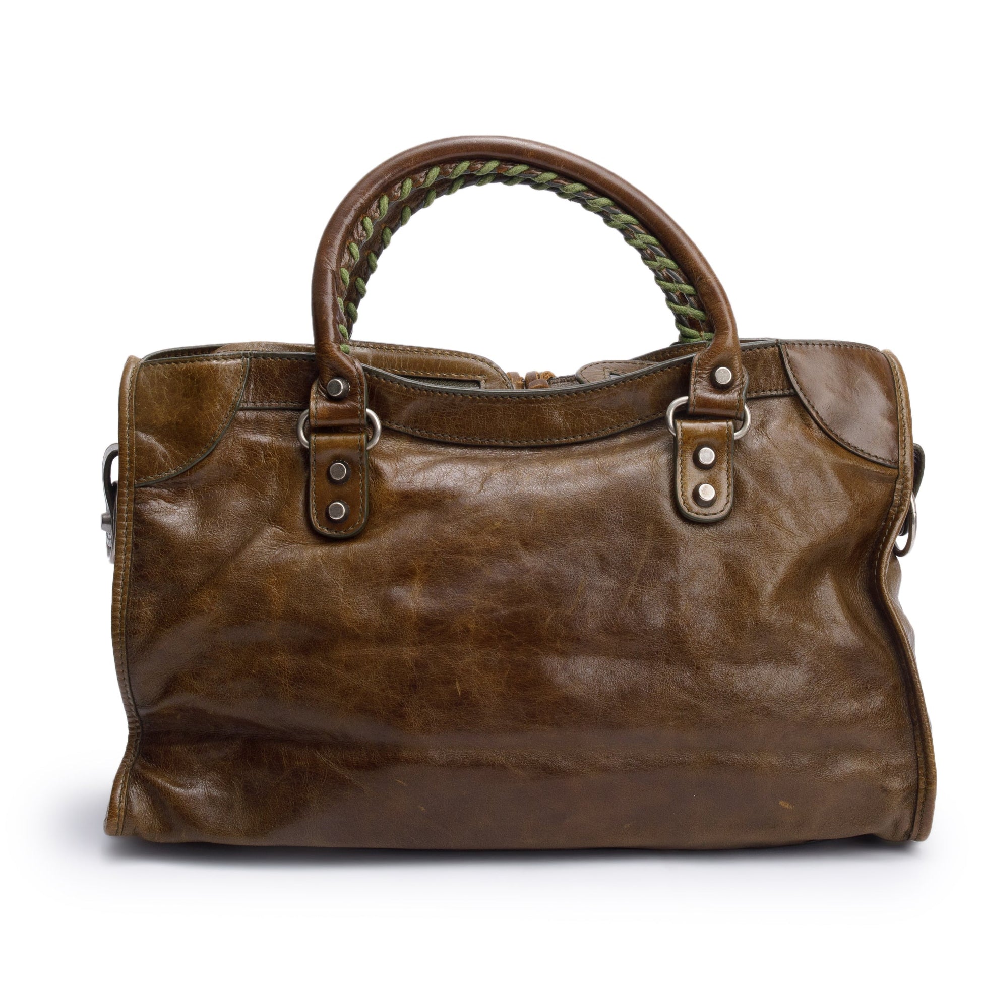 Balenciaga Agneau Le City Bag Leather Brown Travel Bag Bag 58230
