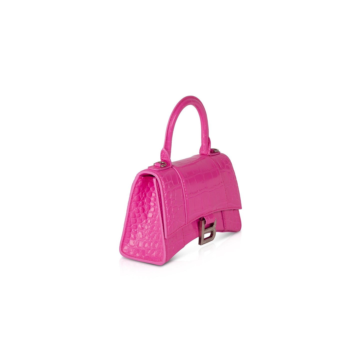 Balenciaga Croc Embossed Hourglass Xs Top Handle Bag Travel Bag