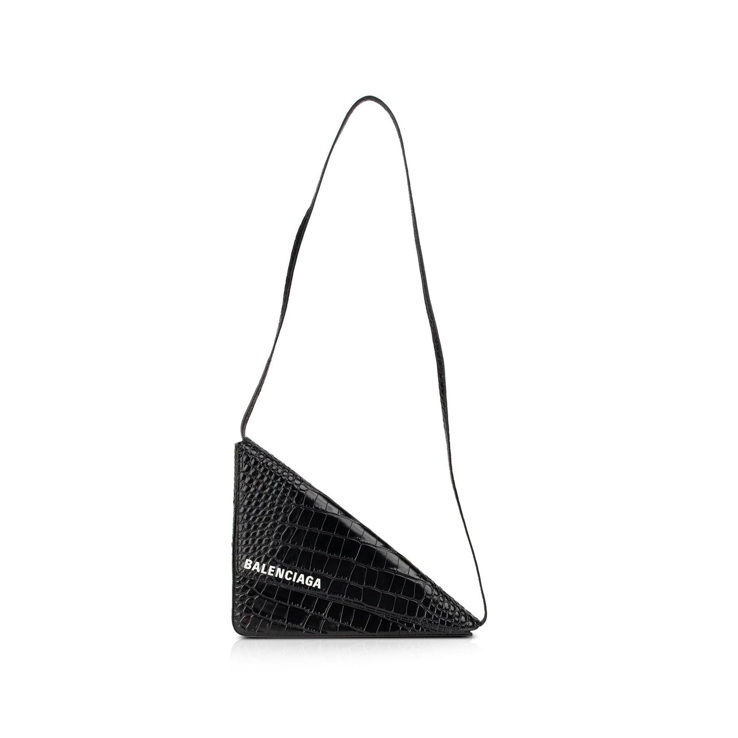 Balenciaga Croc Embossed Triangle Bag Travel Bag