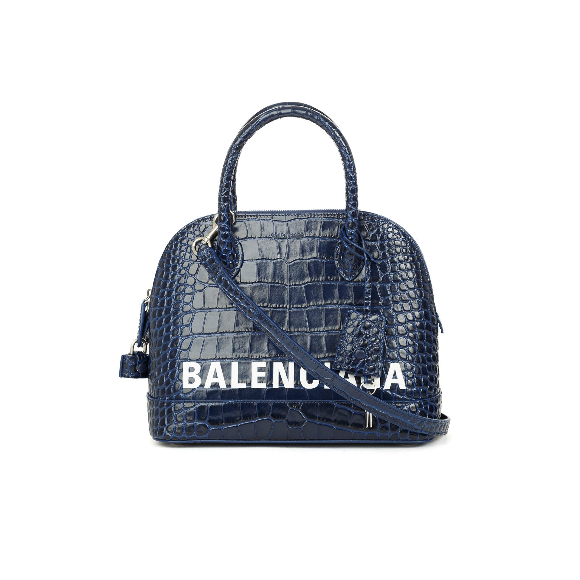 Balenciaga Croc Embossed Ville Top Handle Bag Travel Bag