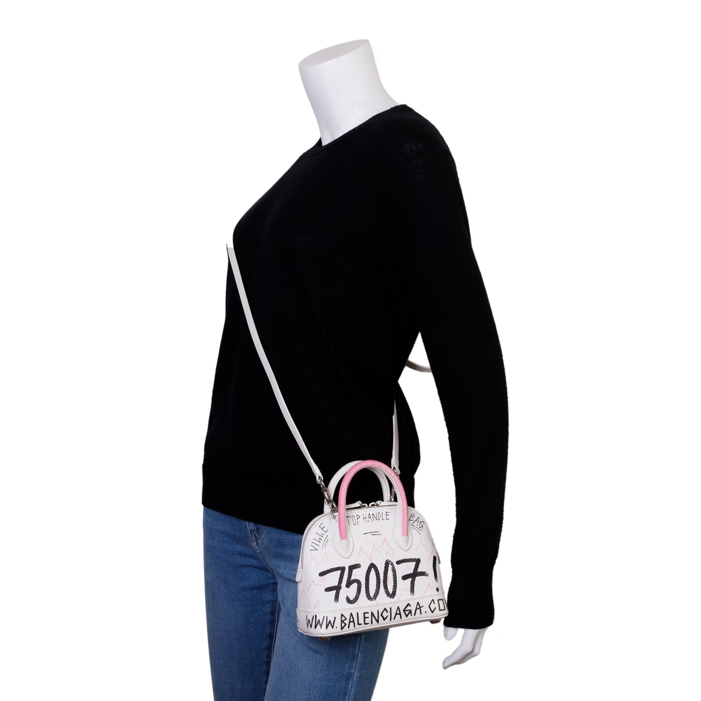 Balenciaga Graffiti Ville Xxs Top Handle Bag Travel Bag