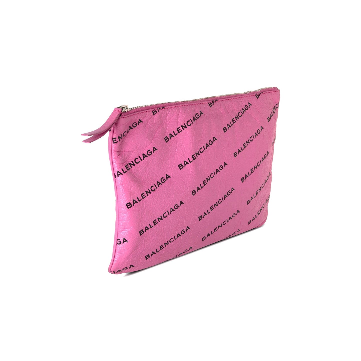 Balenciaga Bazar Pouch Travel Bag Leather Logo
