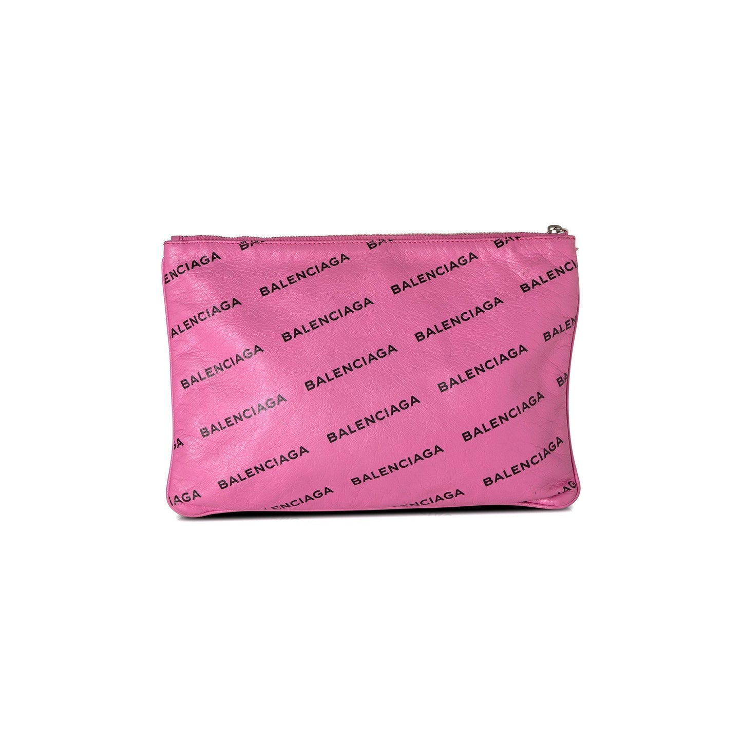 Balenciaga Bazar Pouch Travel Bag Leather Logo