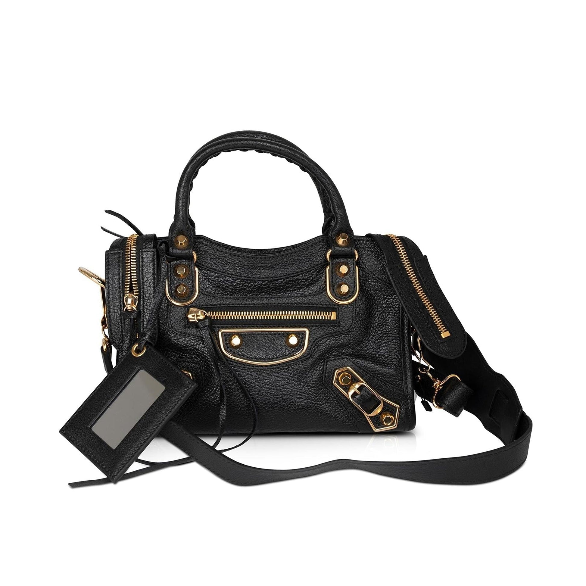 Balenciaga Metallic Edge City Bag Mini Travel Bag