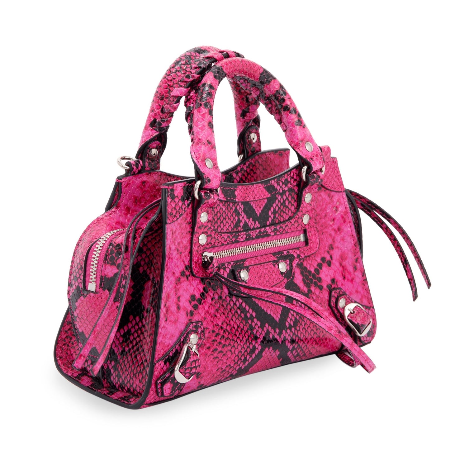 Balenciaga Python Embossed Neo Classic City Bag Mini Travel Bag