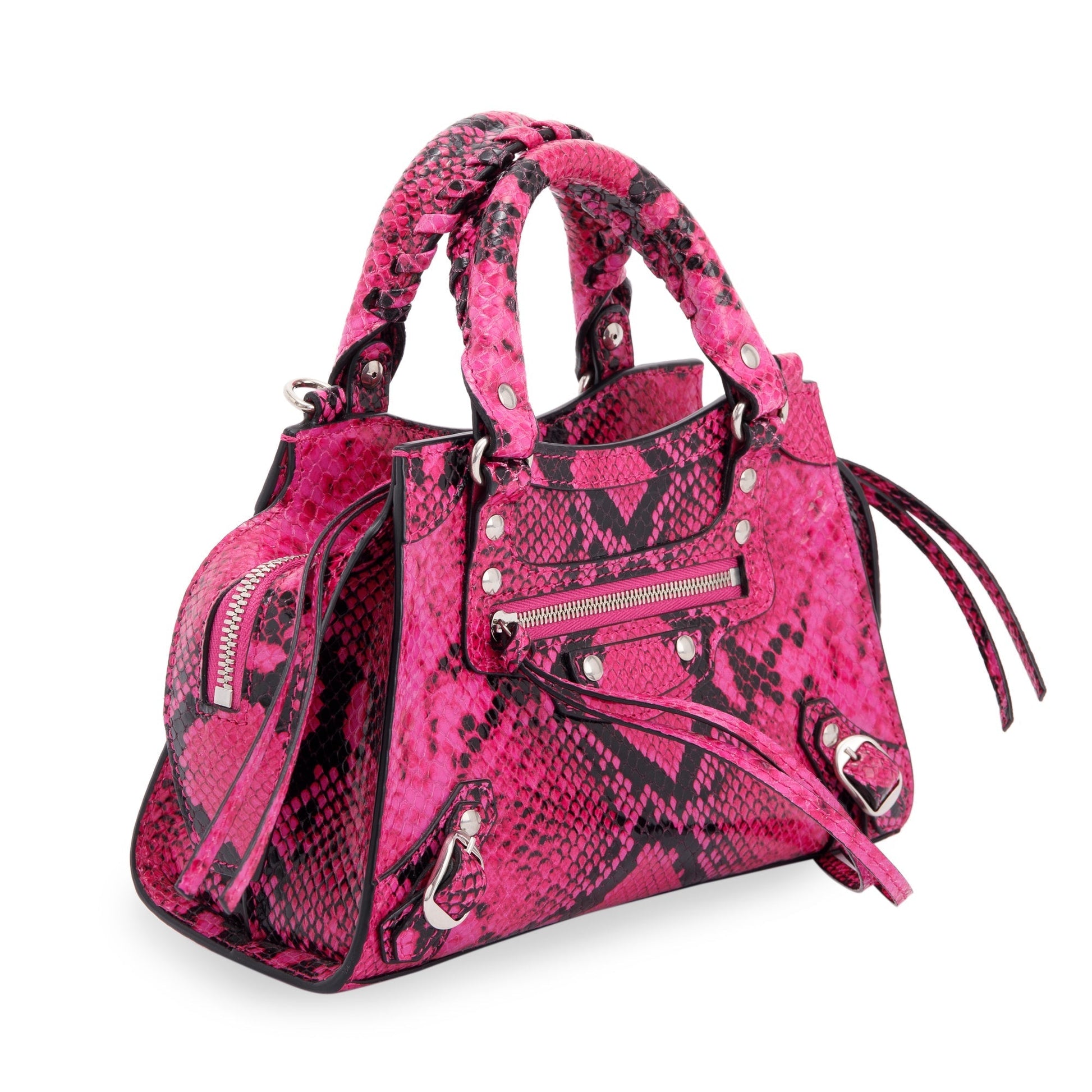 Balenciaga Python Embossed Neo Classic City Bag Mini Travel Bag