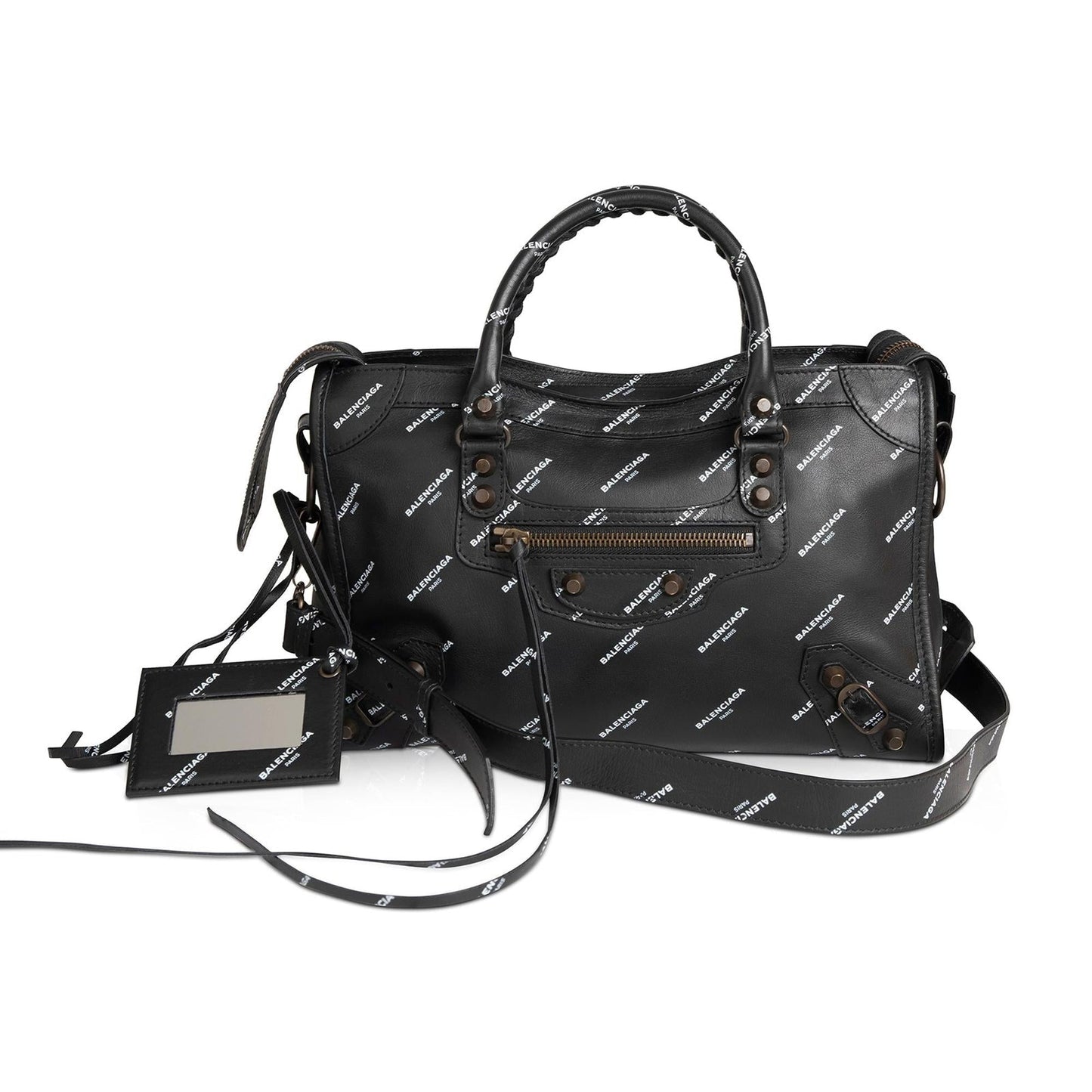 Balenciaga Motocross Classic City Bag Small Logo Travel Bag