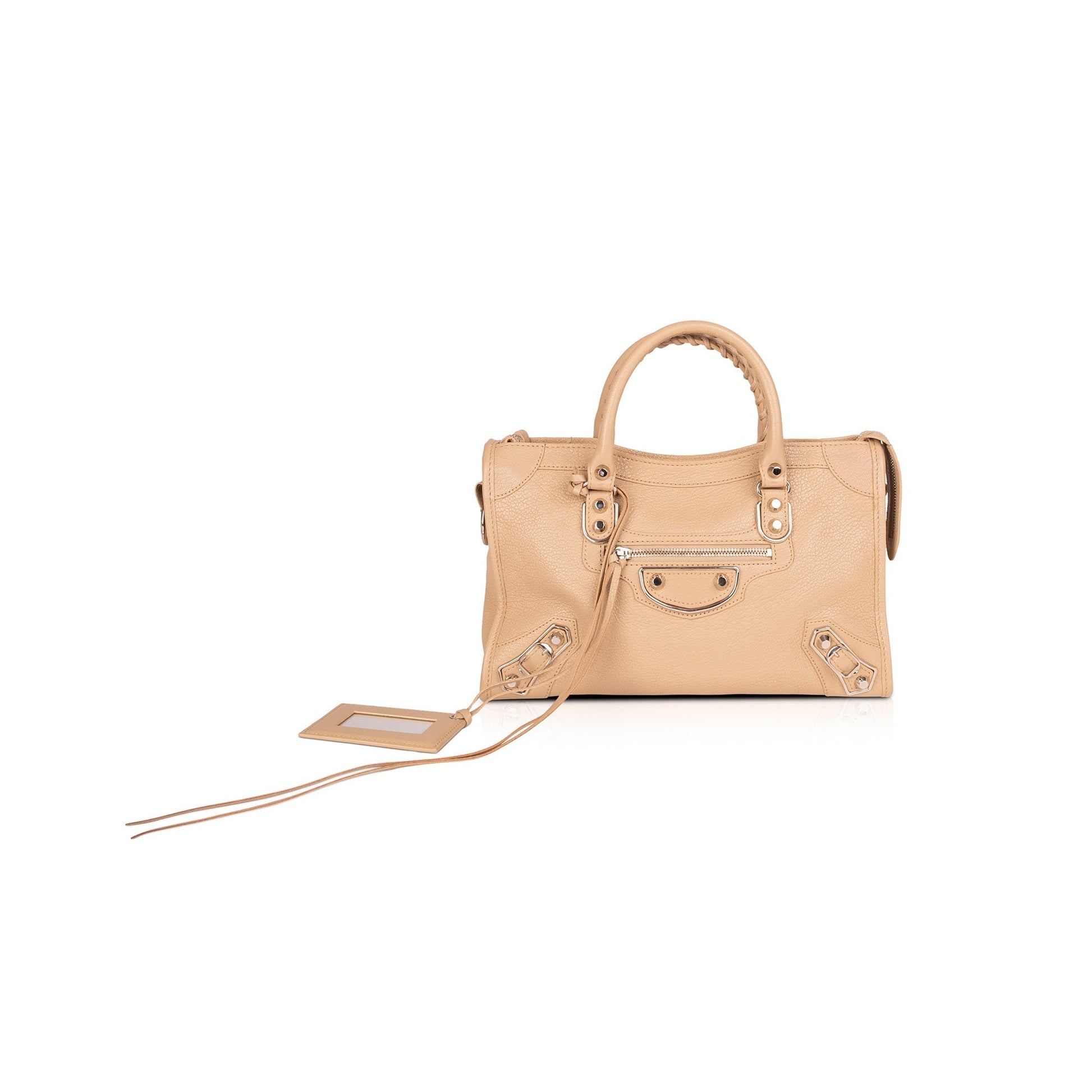 Balenciaga Motocross Classic Metallic Edge City Bag Small Travel Bag