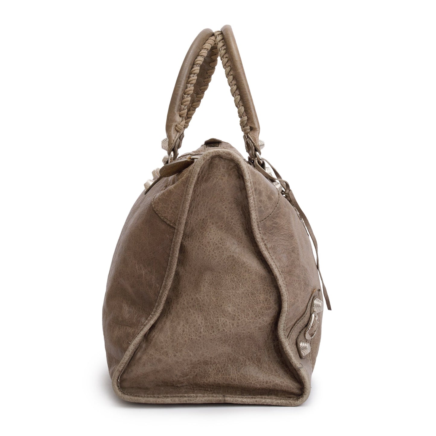 Balenciaga Taupe Agneau Giant City Bag Leather Travel Bag