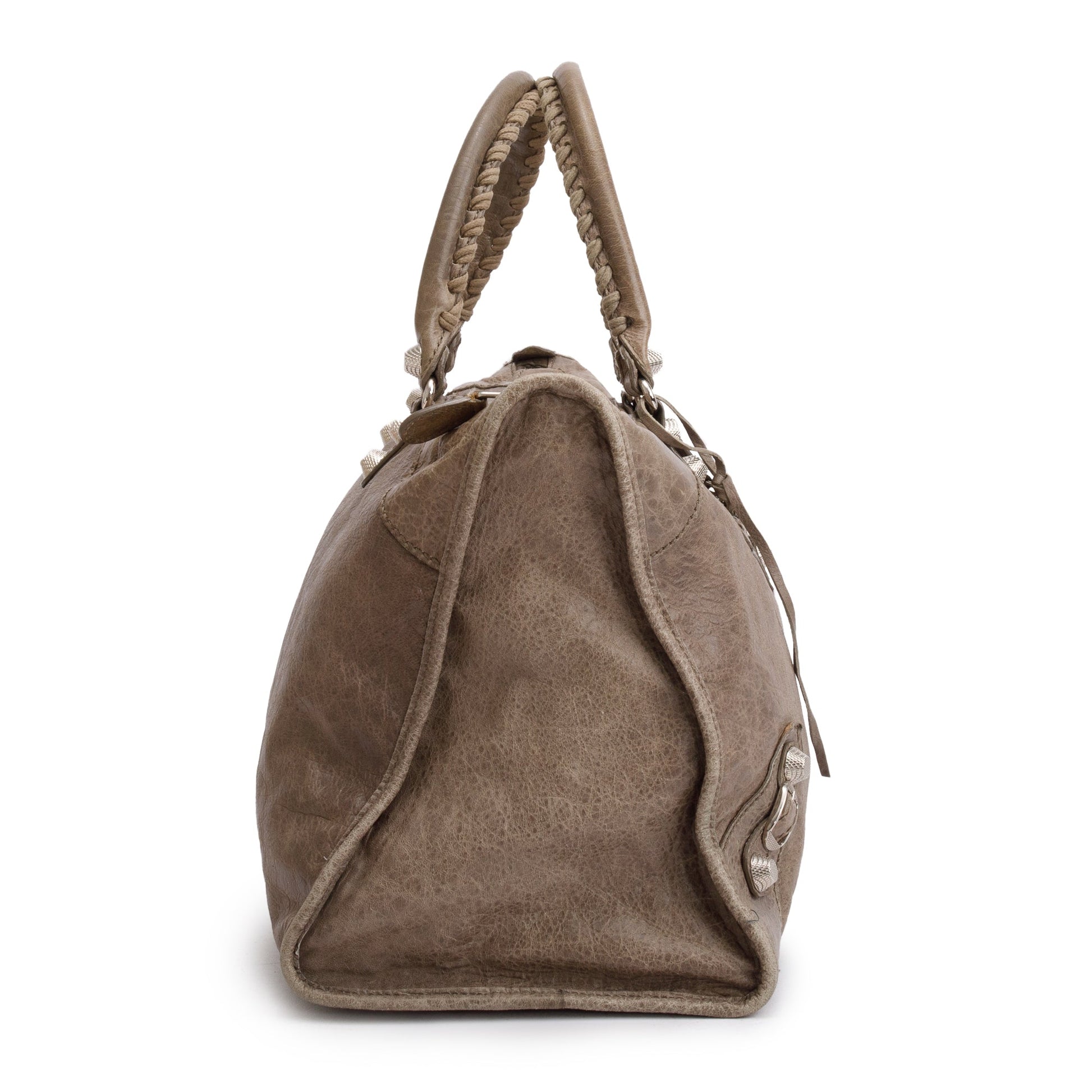 Balenciaga Taupe Agneau Giant City Bag Leather Travel Bag
