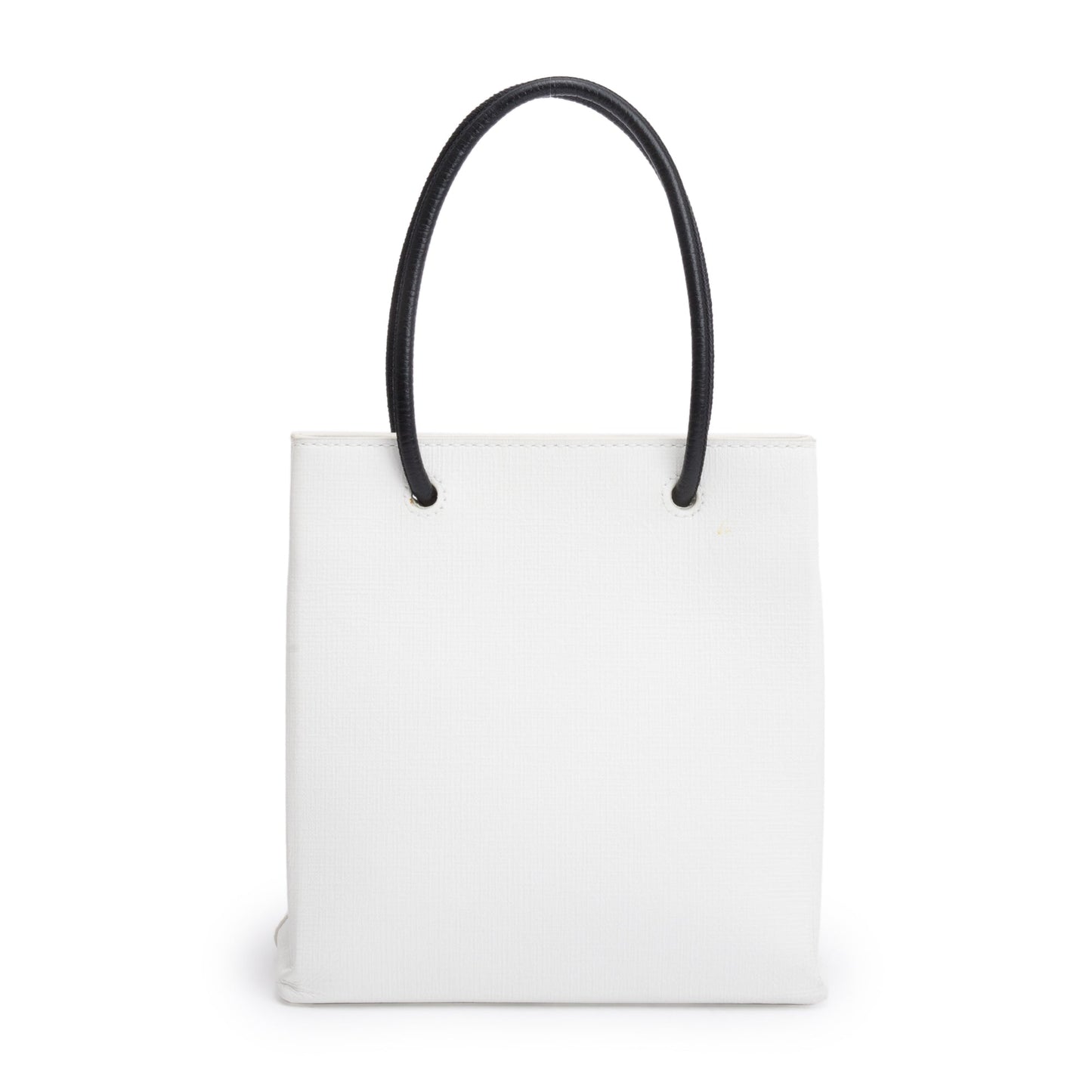 Balenciaga Calfskin Xxs Shopping Tote Leather White Tote Bag