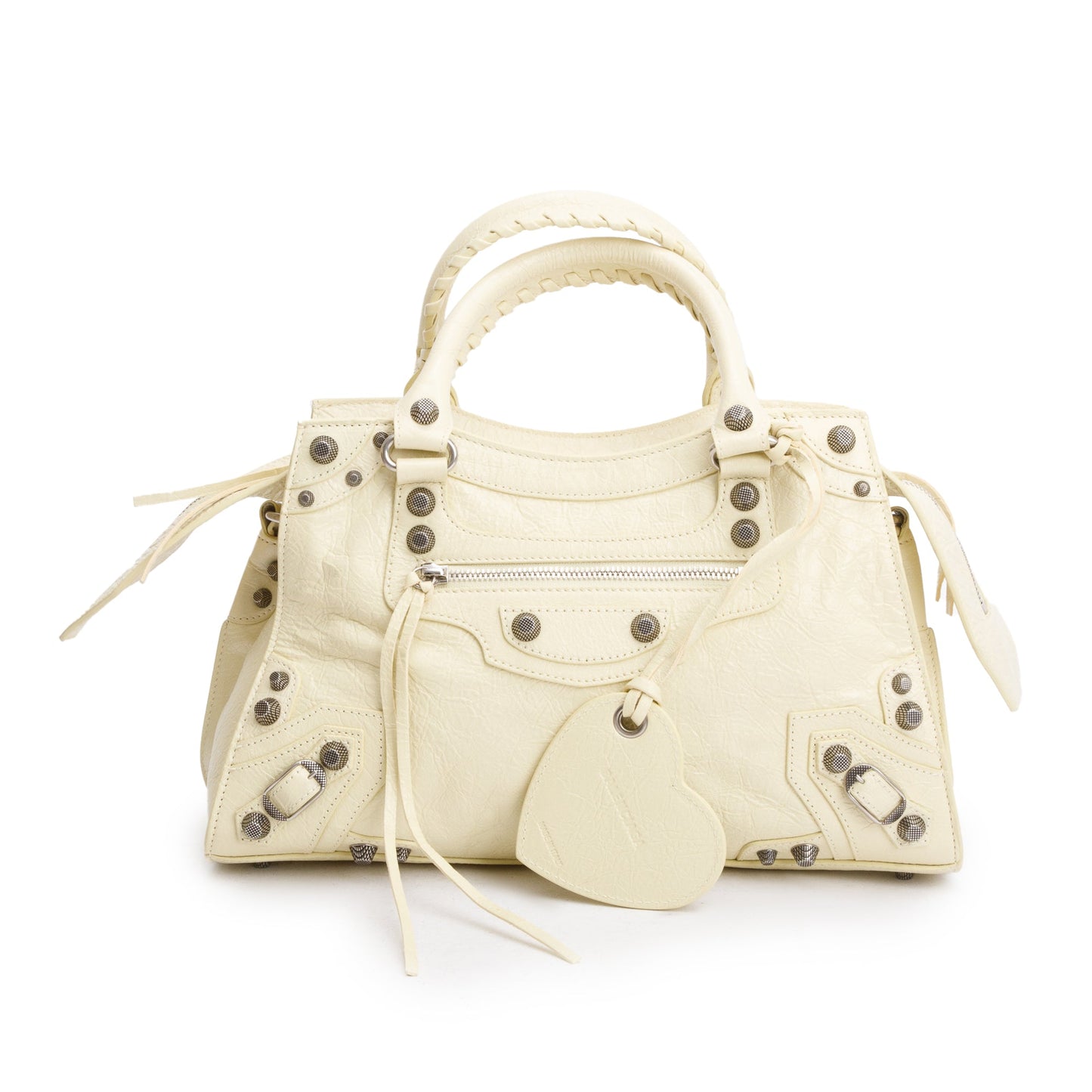 Balenciaga Yellow Arena Neo Le Cagole Classic City Leather Small Travel Bag