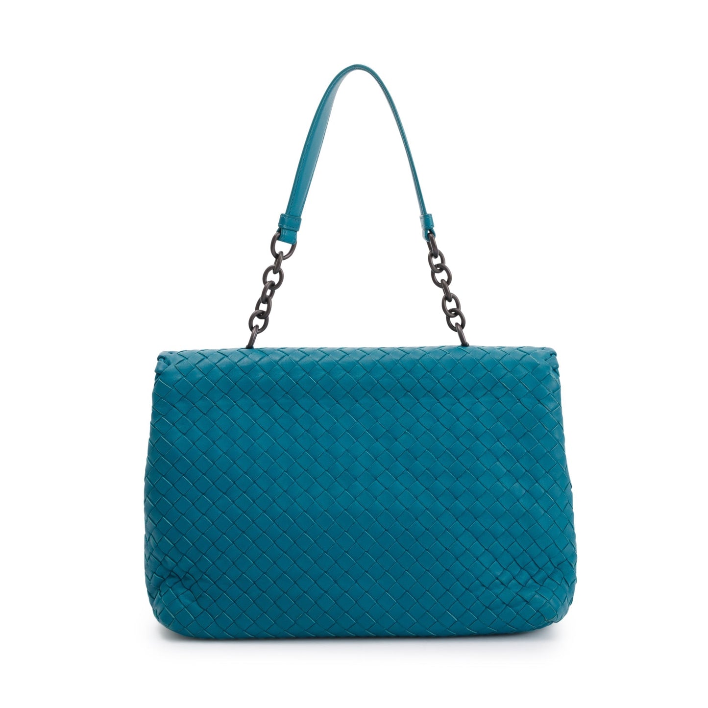 Bottega Veneta Intrecciato Olimpia Bag Blue Large Travel Bag
