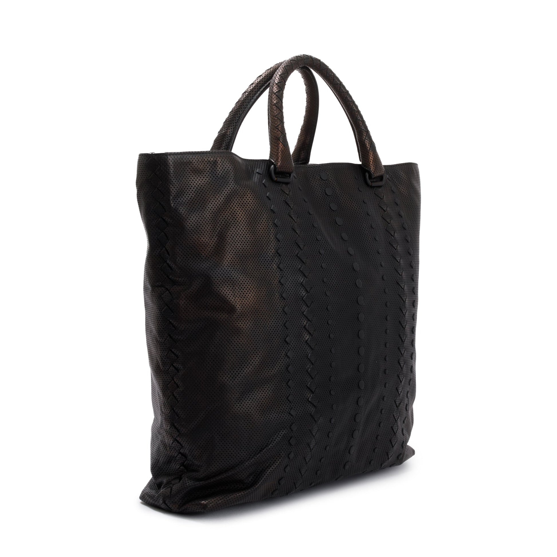 Bottega Veneta Perforated Nappa Tote Leather Brown Tote Bag