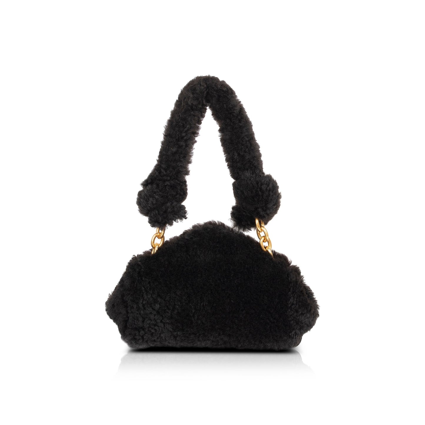 Bottega Veneta Shearling Tip Clutch Clutch Bag