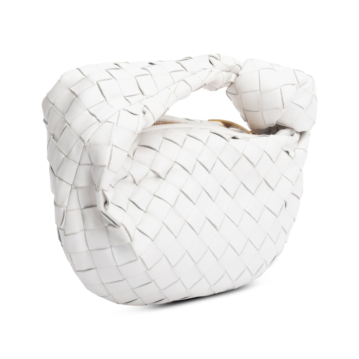 Bottega Veneta Intrecciato Jodie Bag Leather White Travel Bag