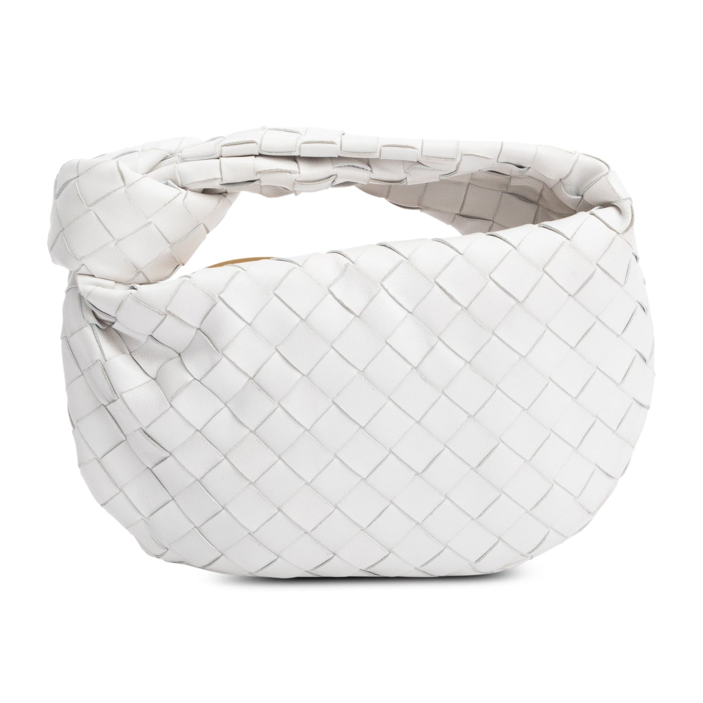 Bottega Veneta Intrecciato Jodie Bag Leather White Travel Bag