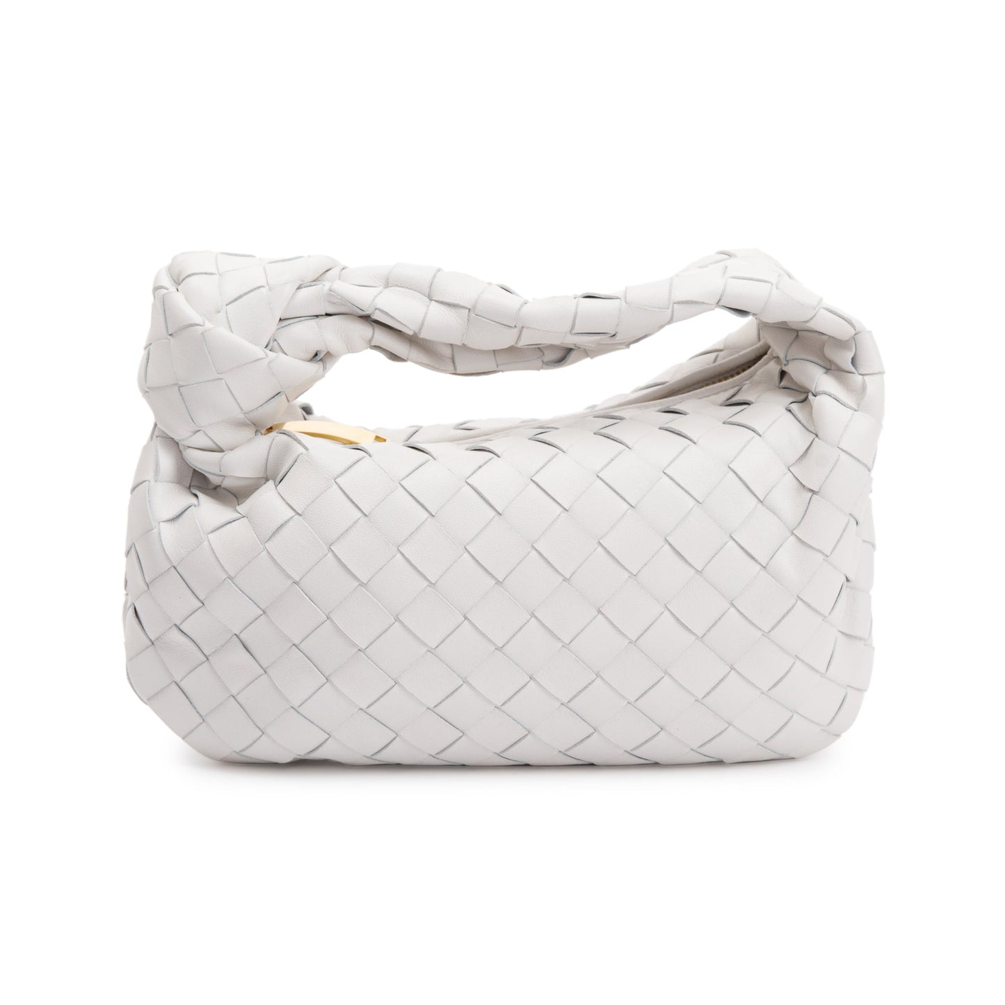 Bottega Veneta Intrecciato Jodie Bag White Mini Travel Bag