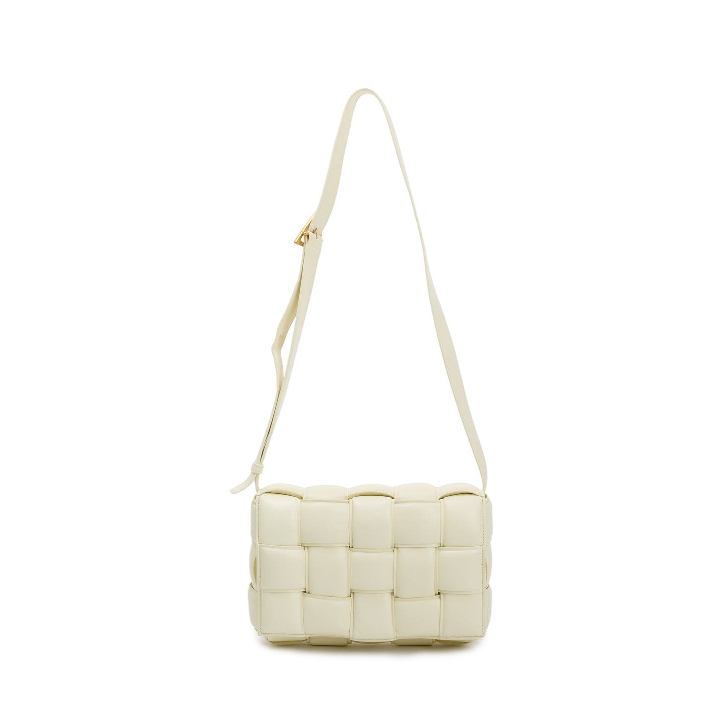 Bottega Veneta Yellow Nappa Intrecciato Padded Cassette Bag Travel Bag