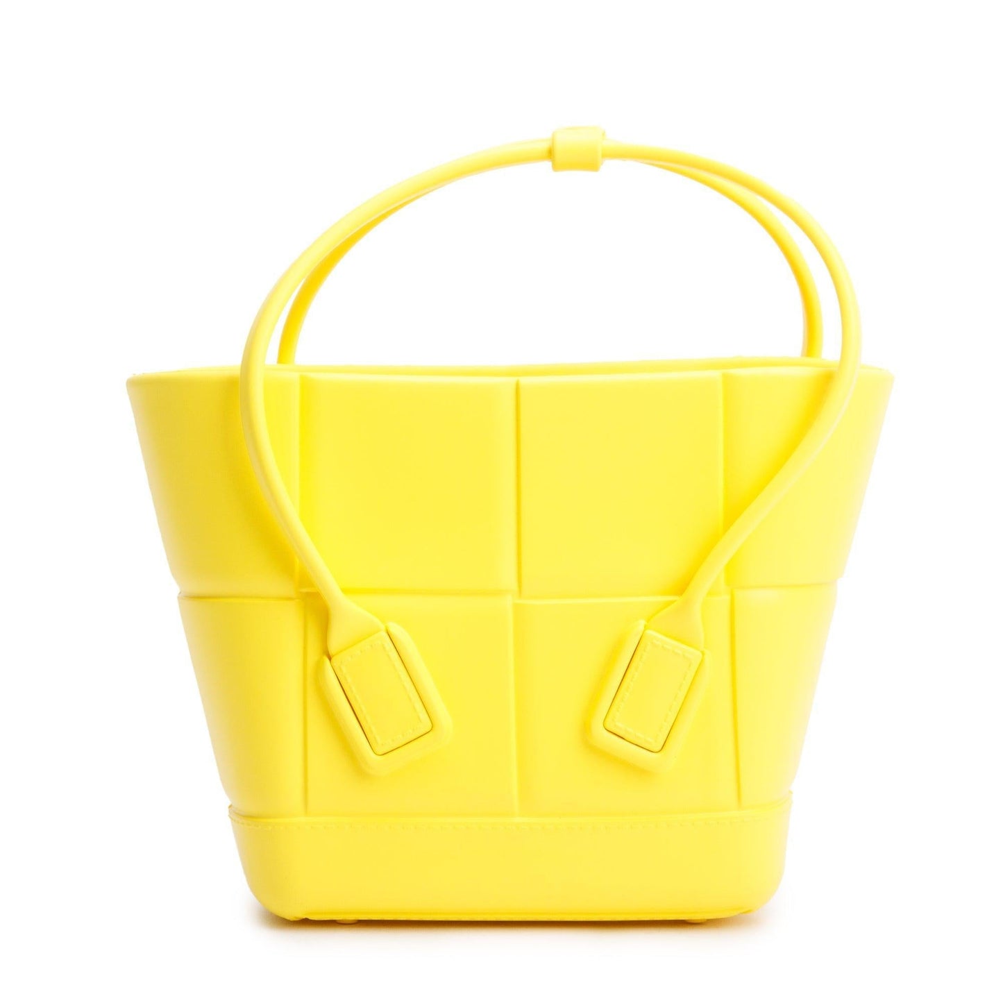 Bottega Veneta Yellow Rubber Arco Tote Mini Tote Bag