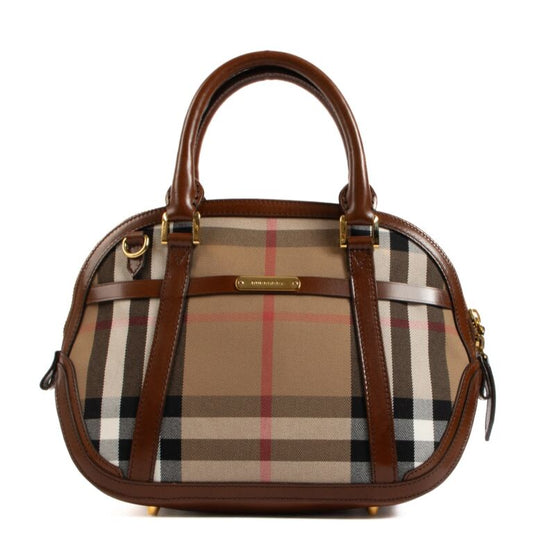 Burberry Check Orchard Bowling Bag Travel Bag