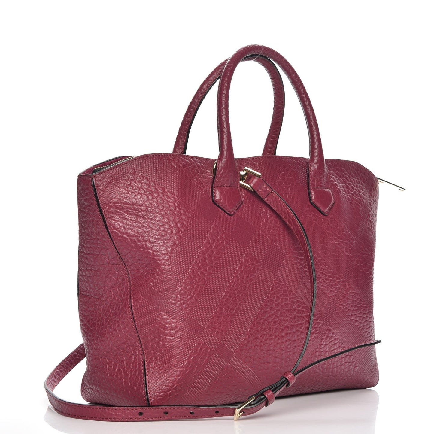 Burberry Grain Check Tote Bag