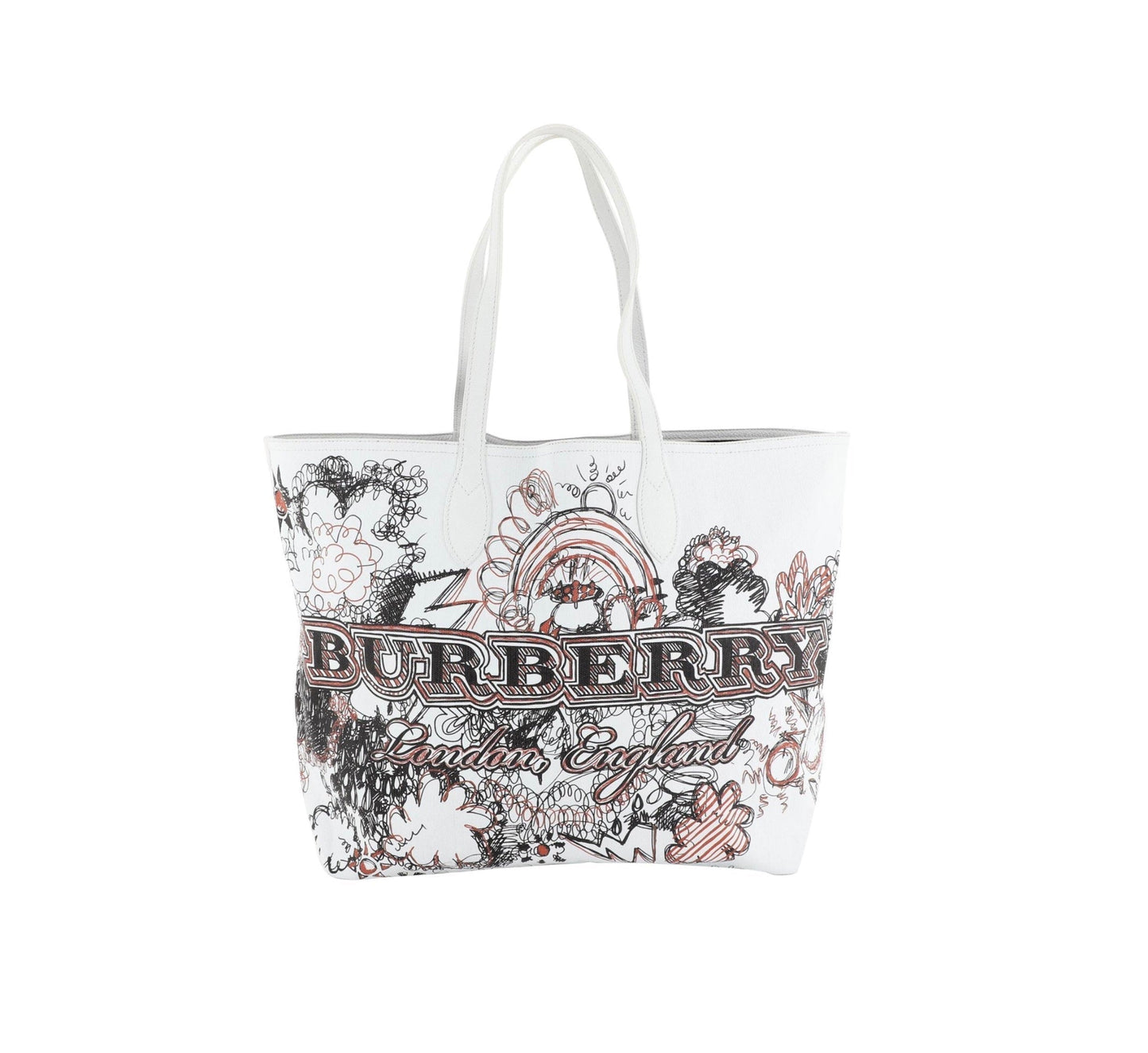 Burberry Doodle Printed Tote Bag