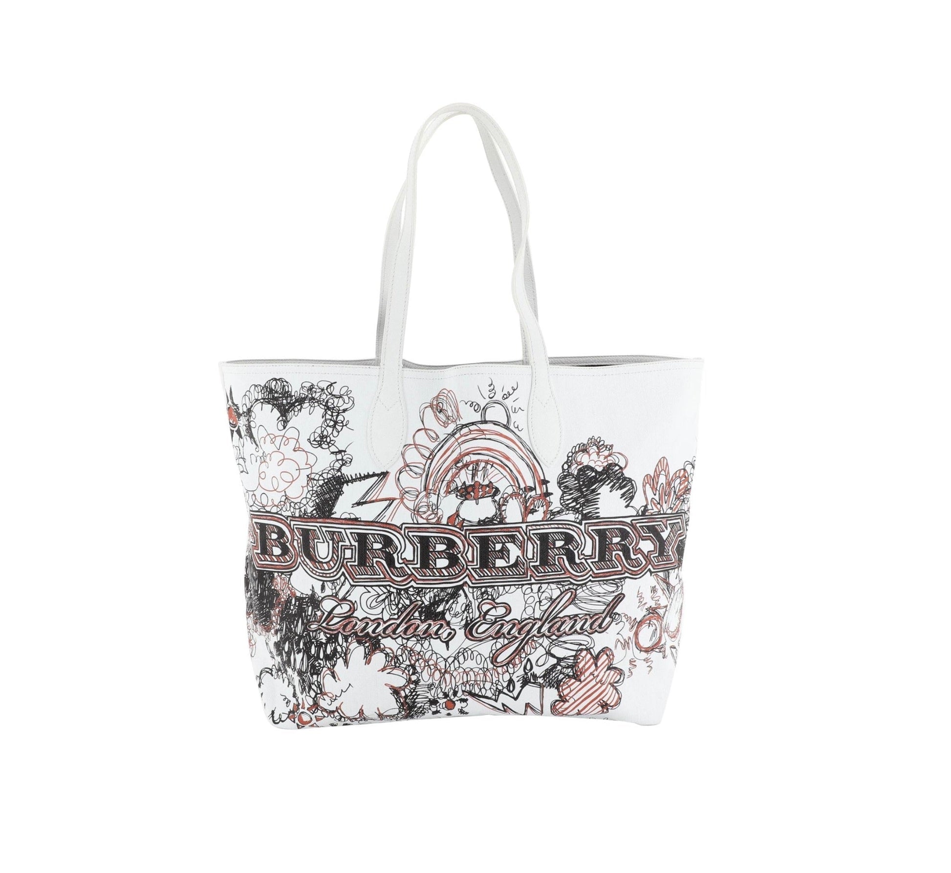 Burberry Doodle Printed Tote Bag