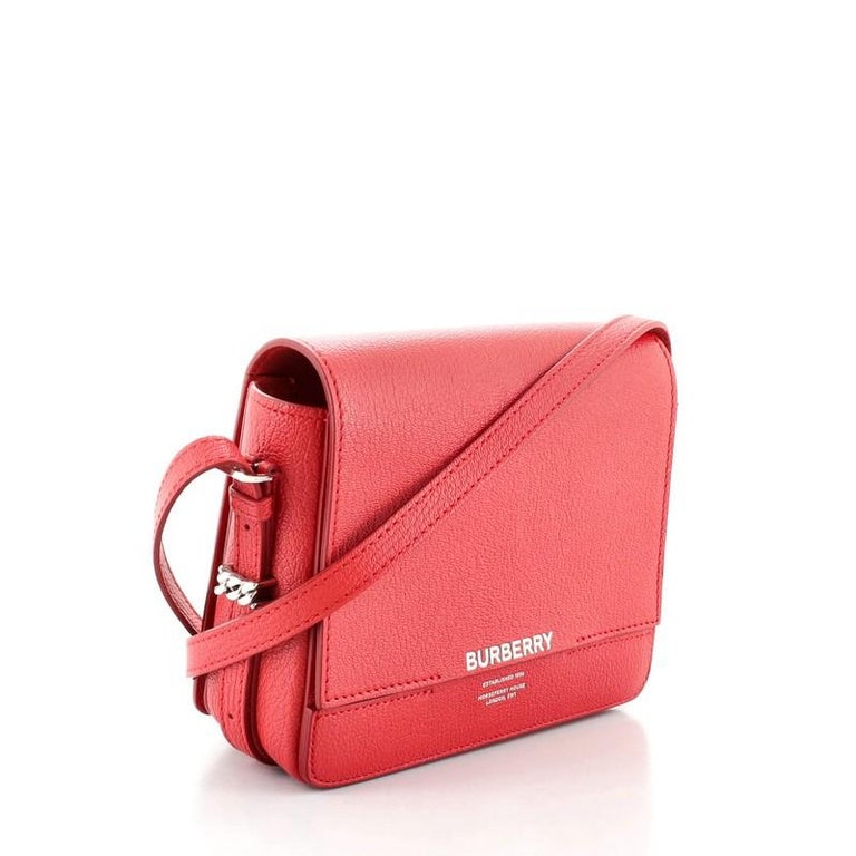 Burberry Grace Cross Body Bag Leather Small Flap Crossbody Bag