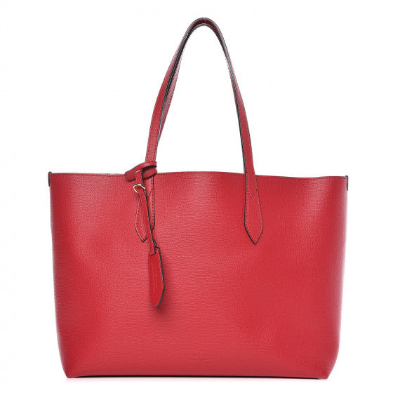 Burberry Haymarket Check Reversible Tote Medium Tote Bag