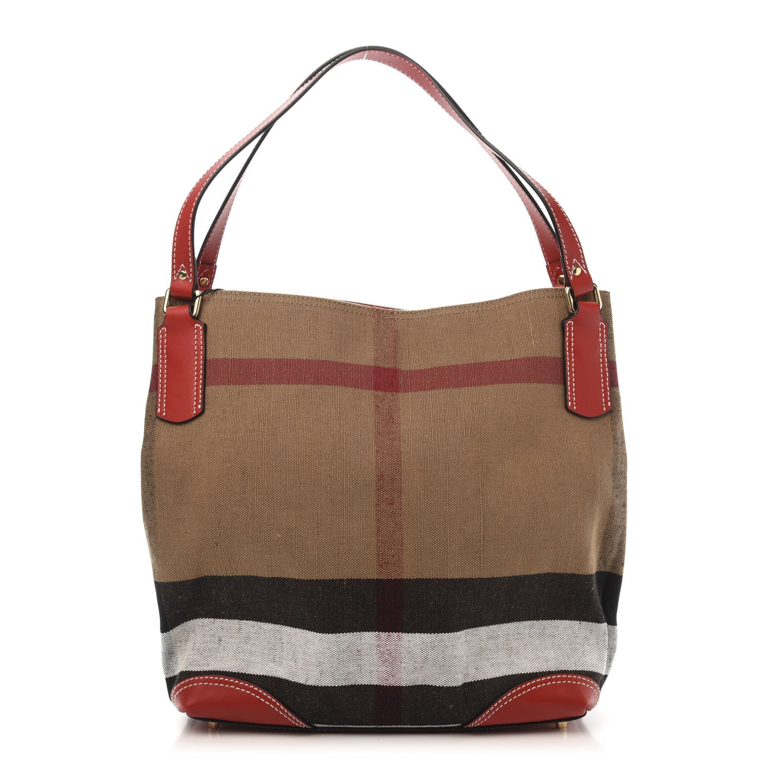 Burberry Mega Check Hobo Bag Medium