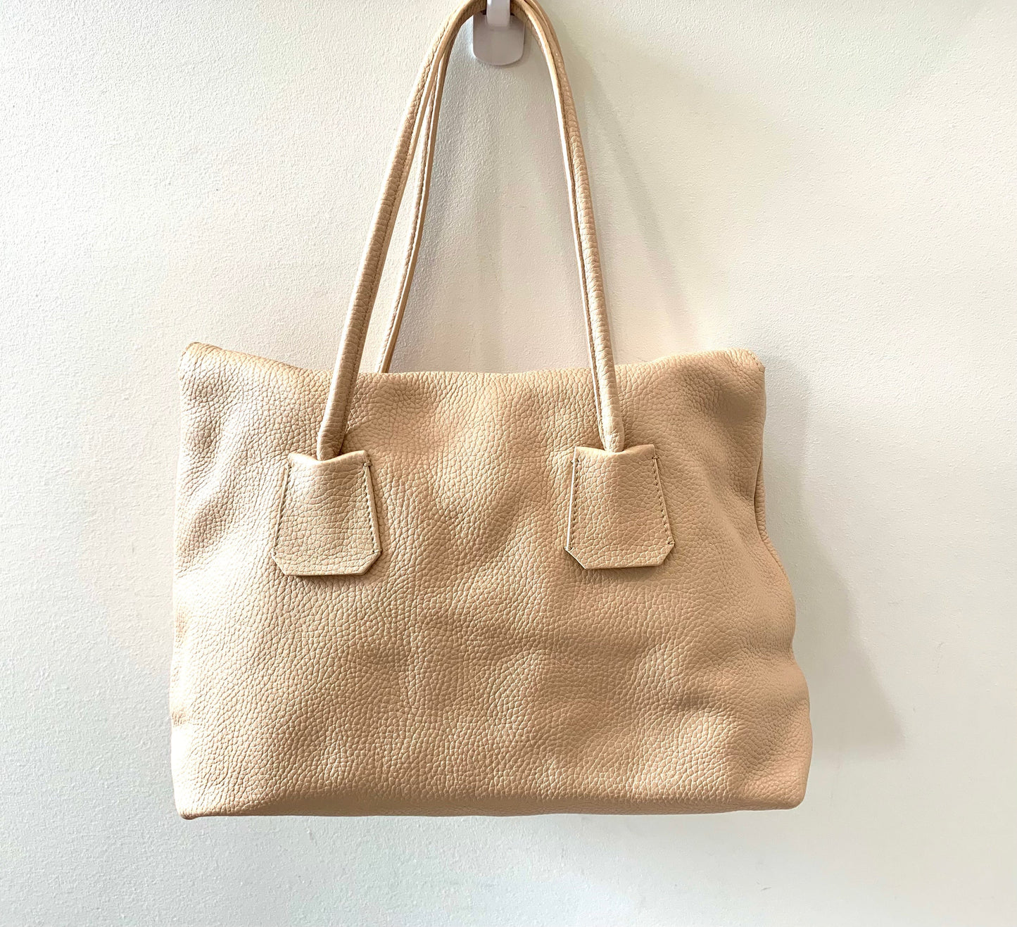 Burberry Pebbled Baynard Tote Leather Tote Bag