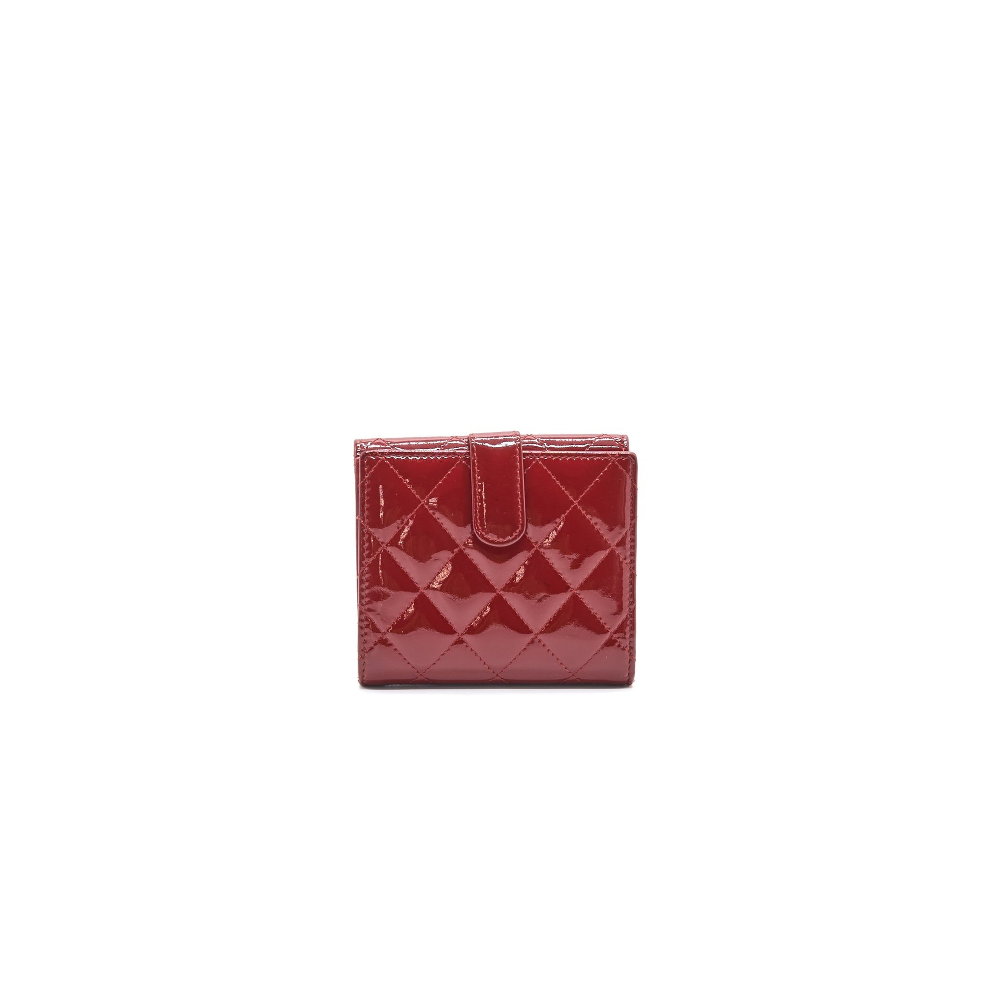 Chanel Patent small Wallet Rouge SHW