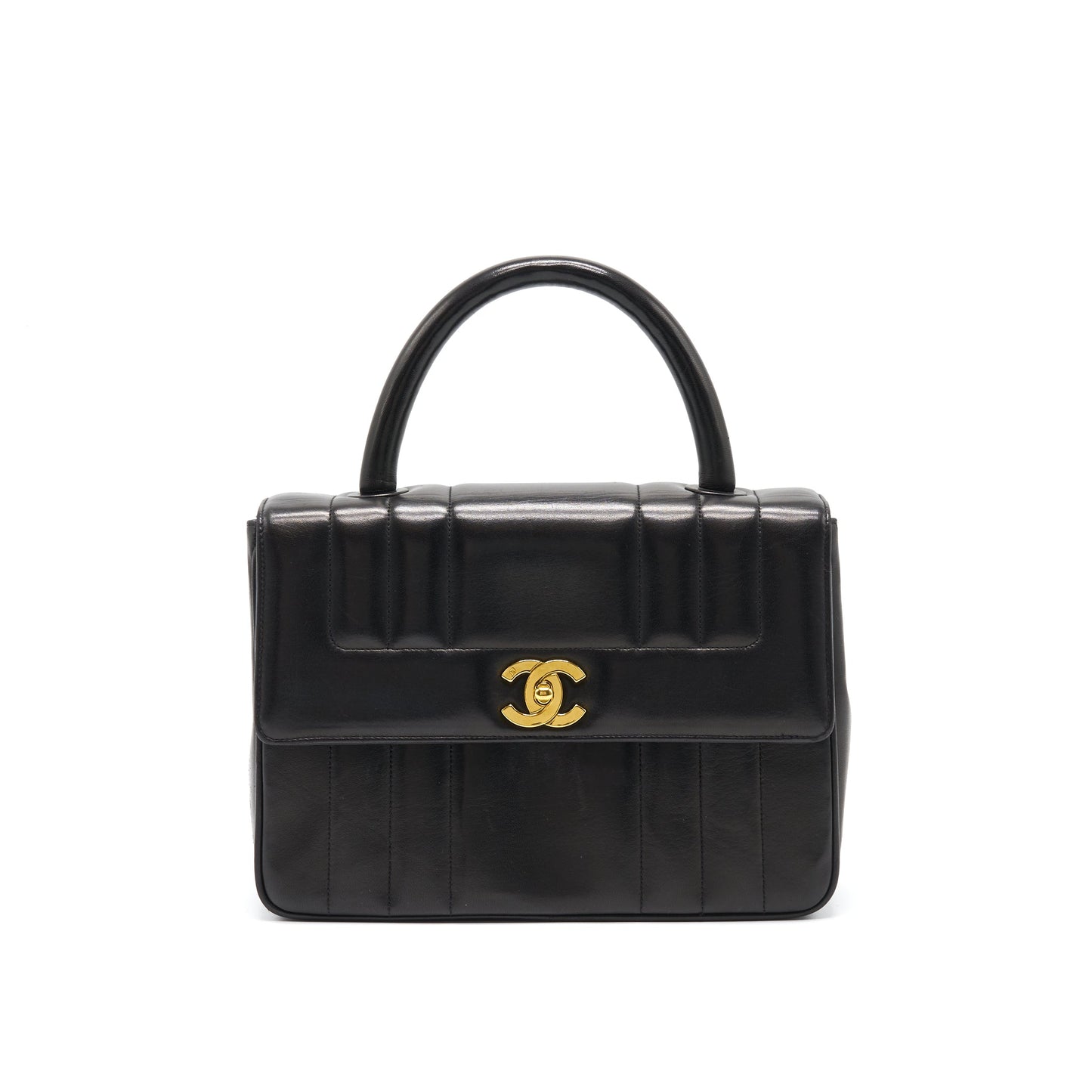 Chanel   Lambskin Kelly Bag black GHW