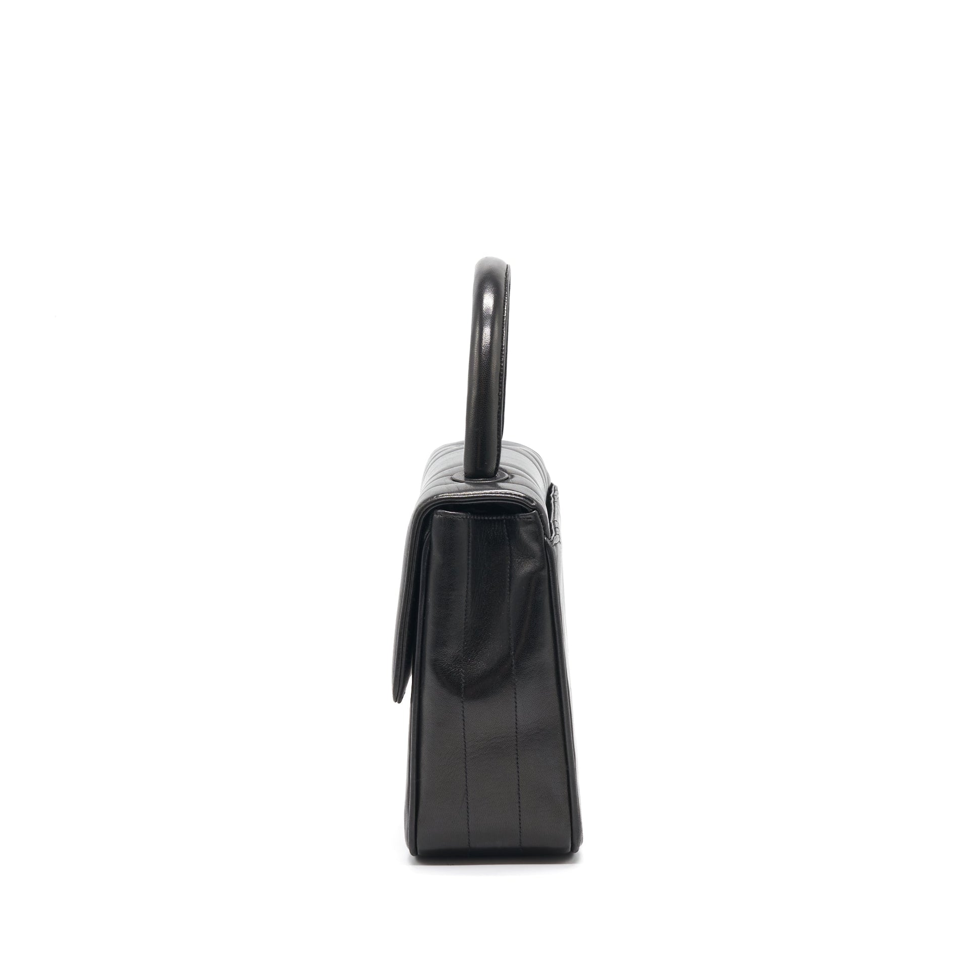 Chanel   Lambskin Kelly Bag black GHW