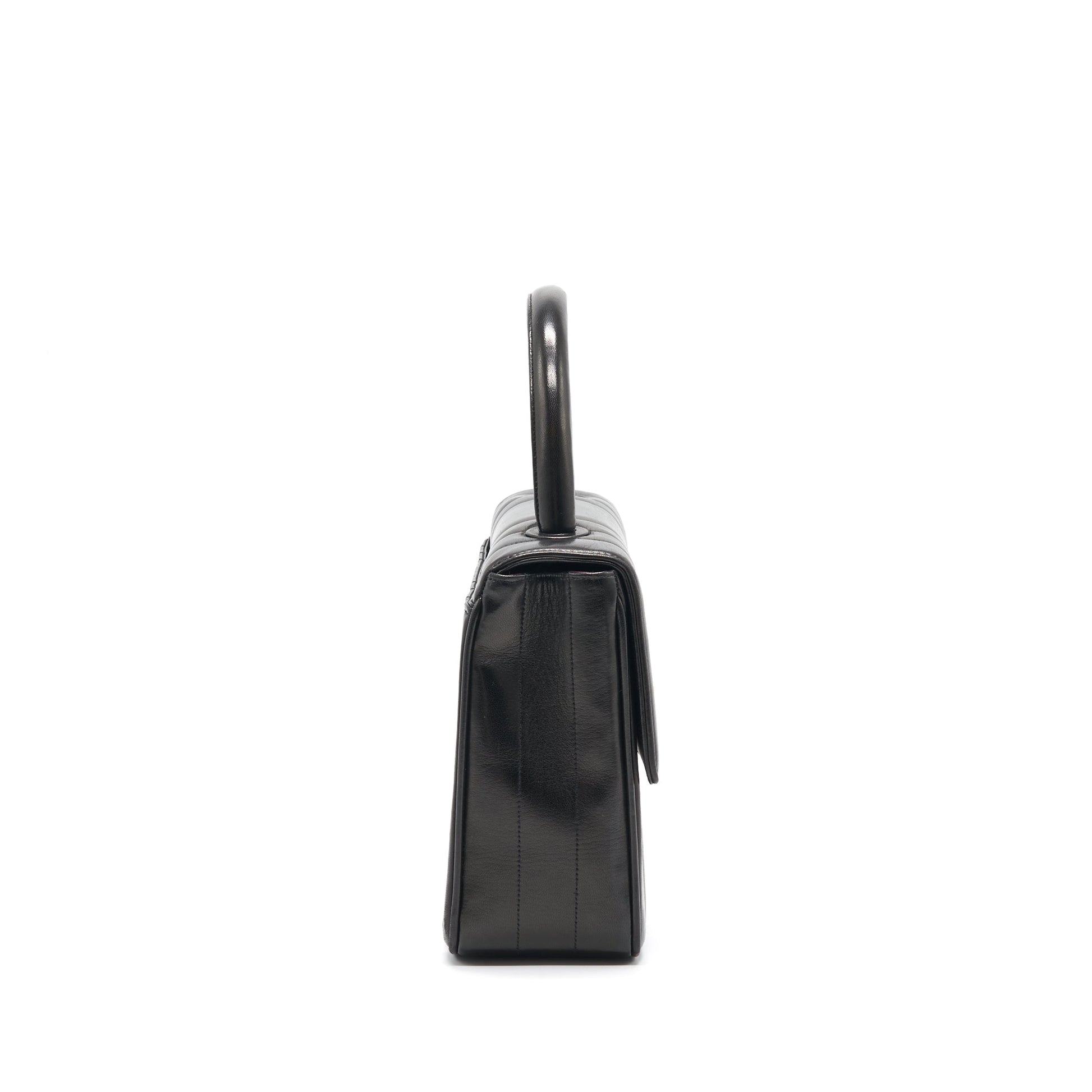 Chanel   Lambskin Kelly Bag black GHW