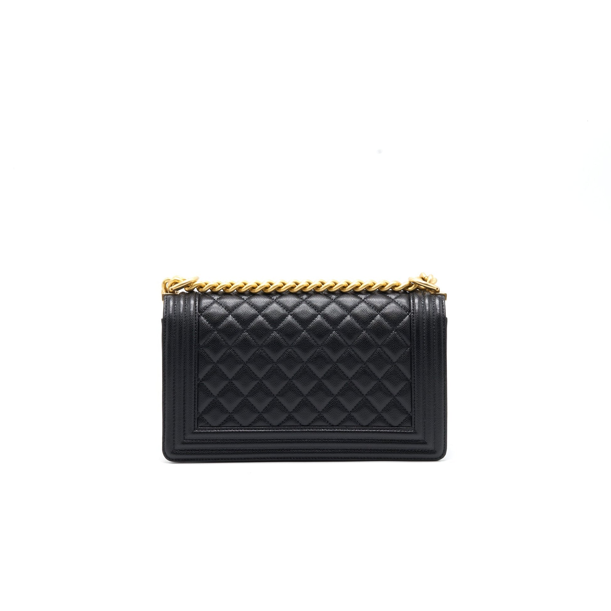 Chanel Boy Chanel Handbag Caviar Black GHW