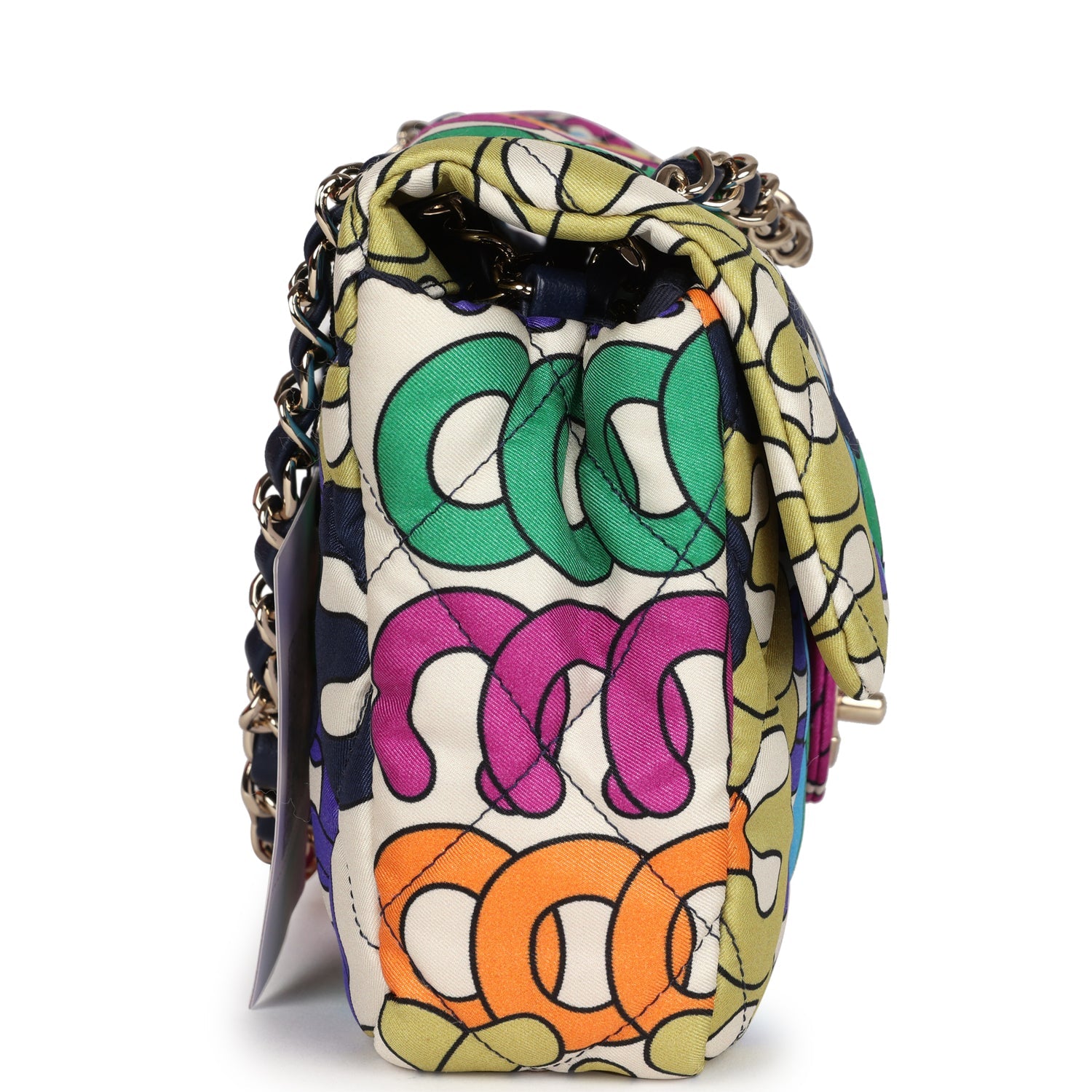 Payment 2 -  Chanel Medium Flap Bag Rainbow Logo Nylon Light Gold Hardware