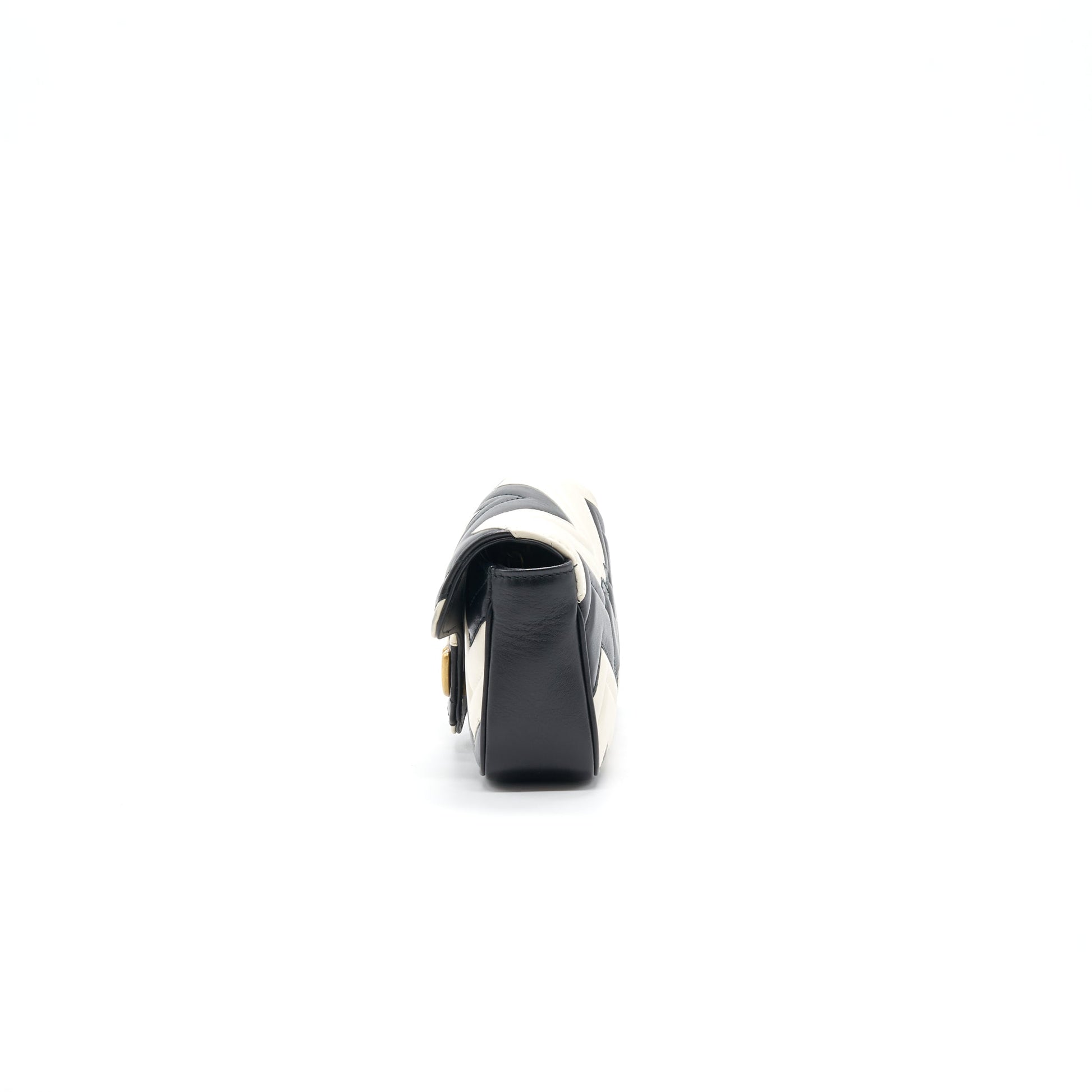 Gucci Marmont Super And Handbag Black White Travel Bag