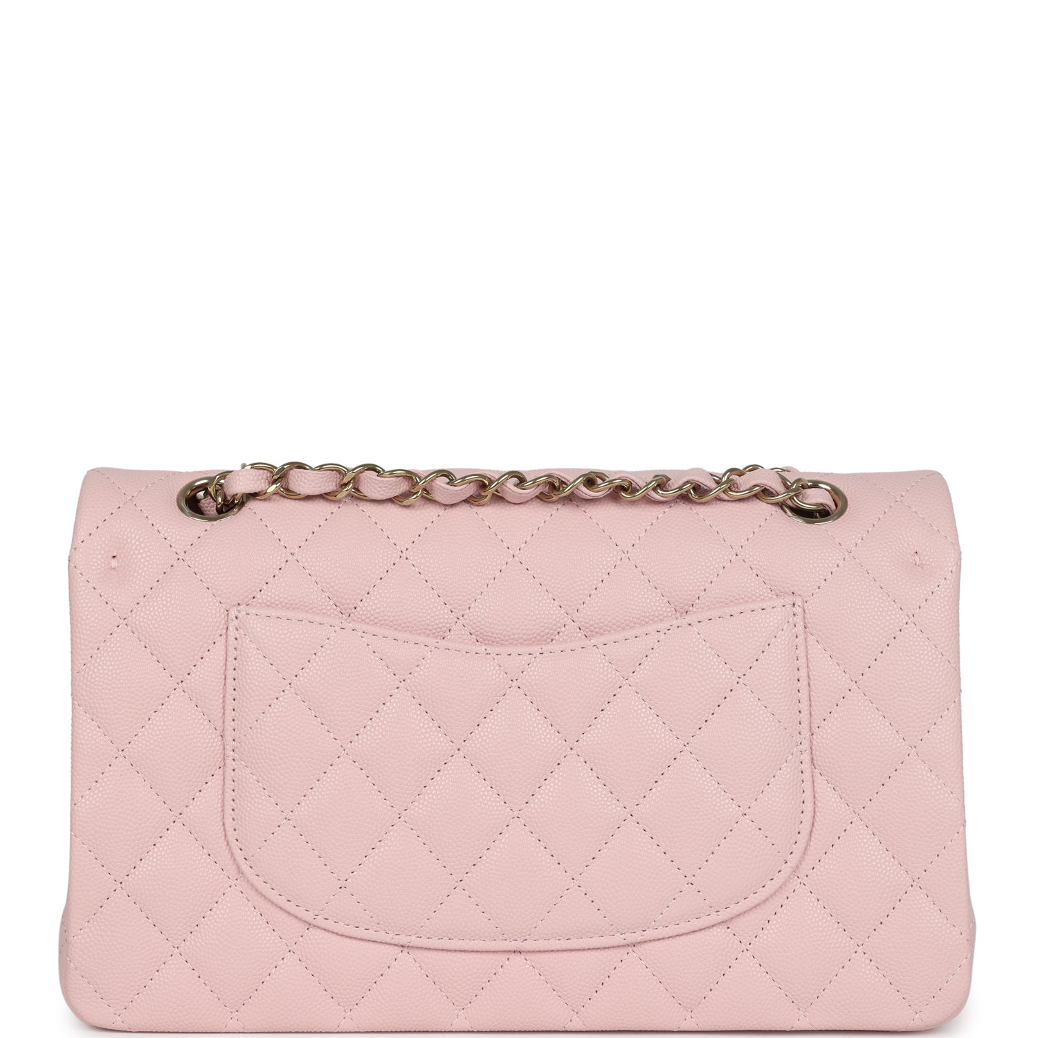 Chanel Medium Classic Double Flap Light Pink Caviar Light Gold Hardware