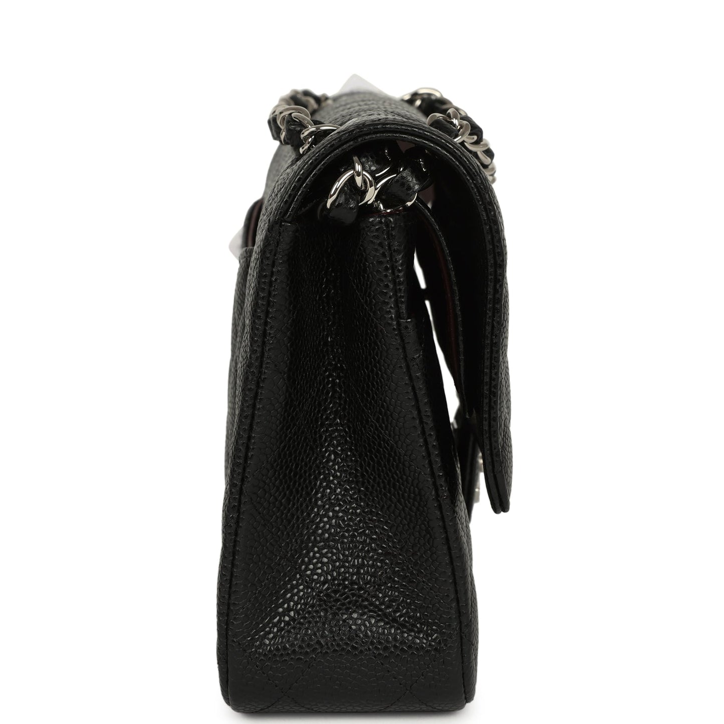 Chanel Medium Classic Double Flap Black Caviar Silver Hardware
