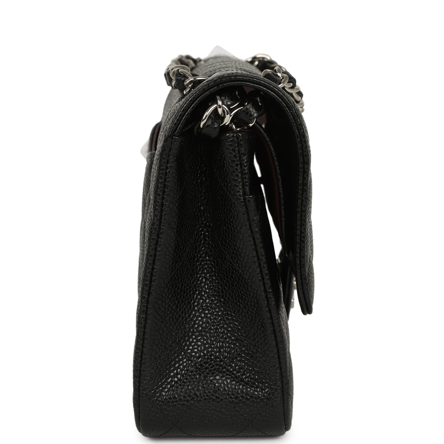 Chanel Medium Classic Double Flap Black Caviar Silver Hardware