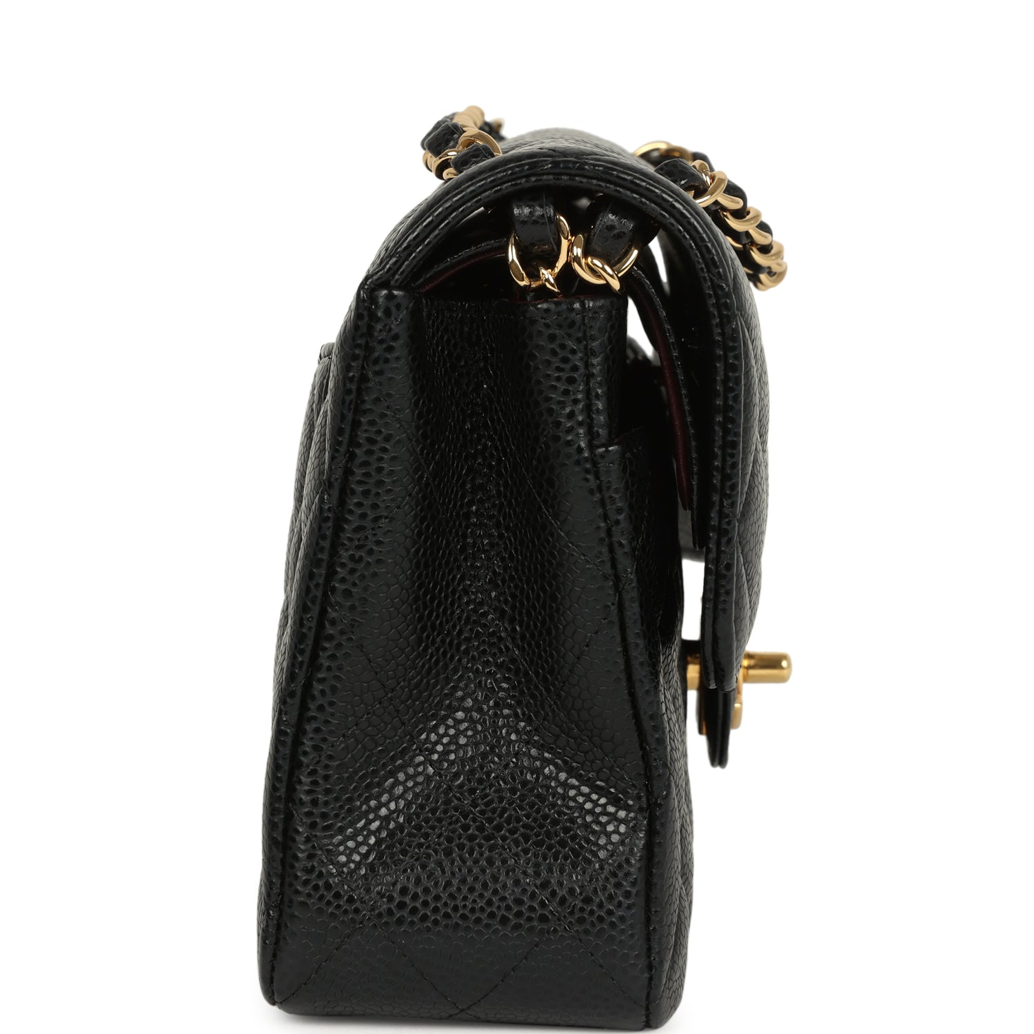 Chanel Small Classic Double Flap Bag Black Caviar Gold Hardware