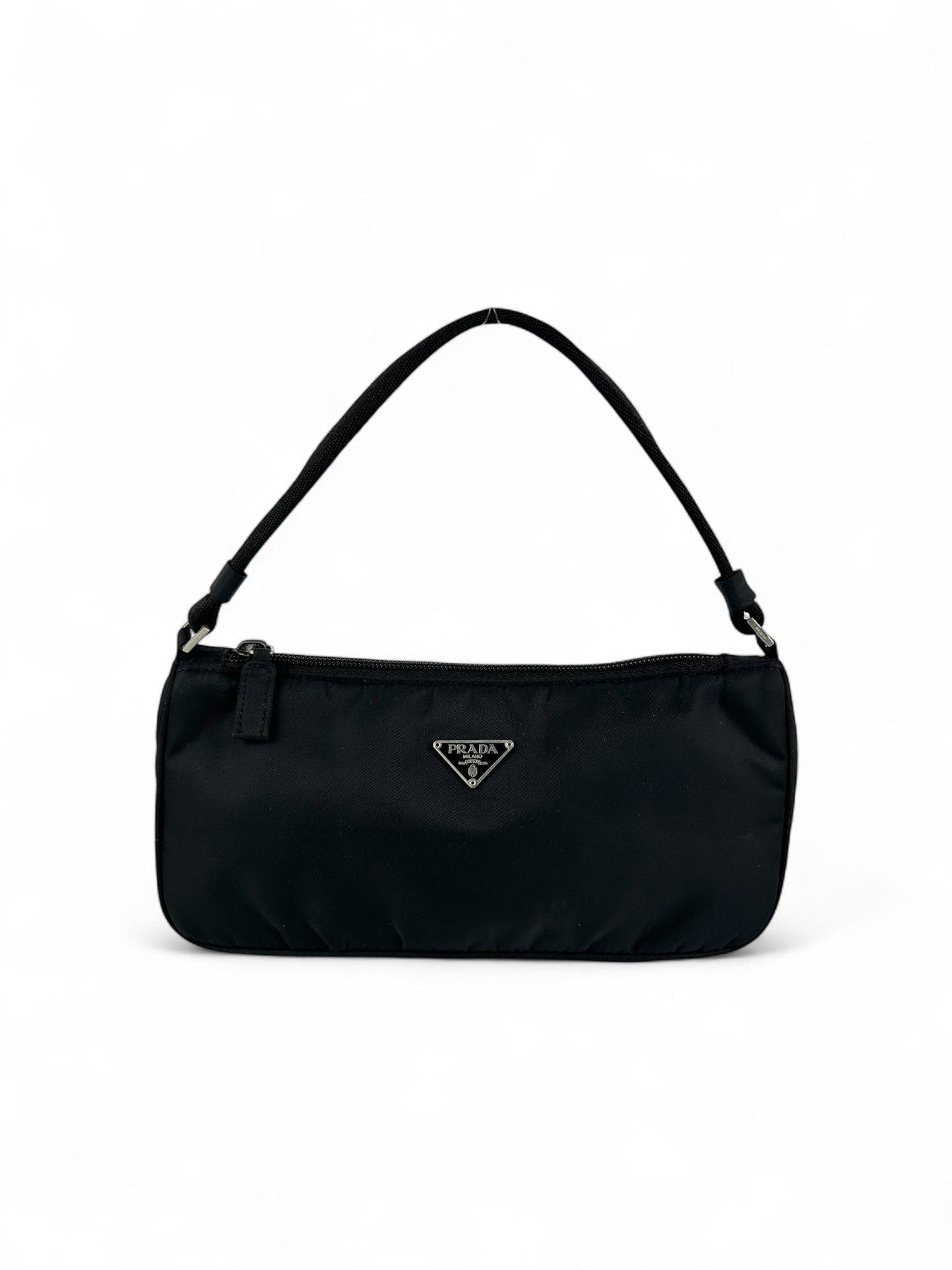 Prada Shoulder Bag Milano 90s Nylon Black