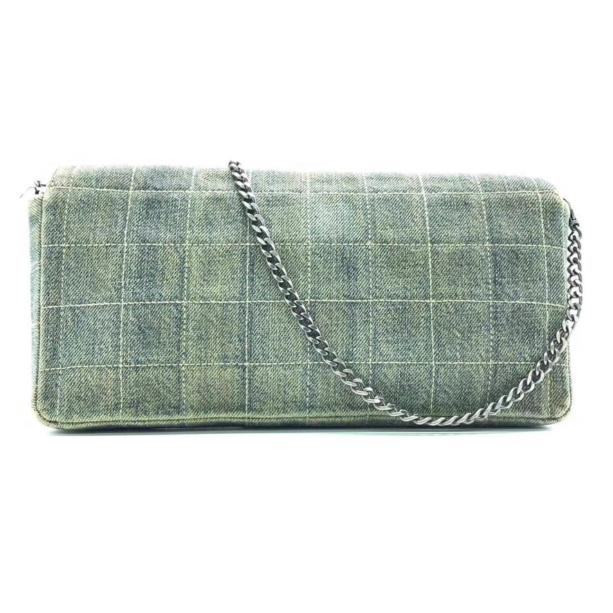 Chanel East West Denim Shoulder Bag
