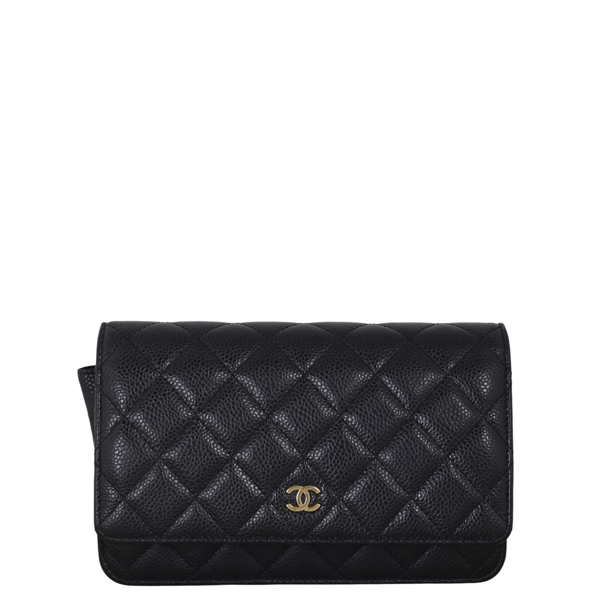 Chanel Classic Wallet on Chain Handbag Quilted Black Crossbody Bag Chain 14112025