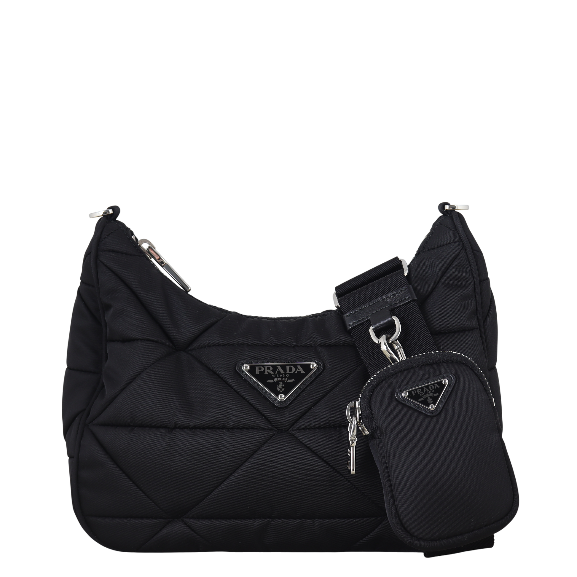 Prada Re Patchwork Tessuto Padded Shoulder Bag Nylon