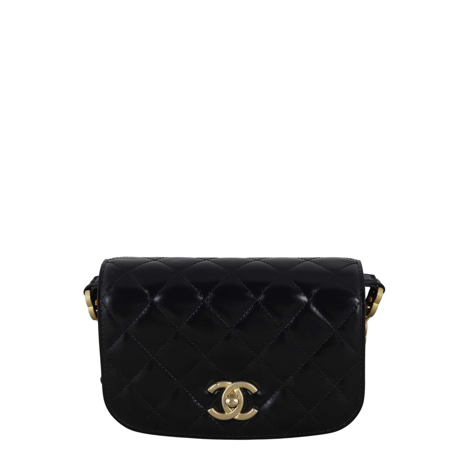 Chanel CC Messenger Bag Quilted Mini Crossbody Bag