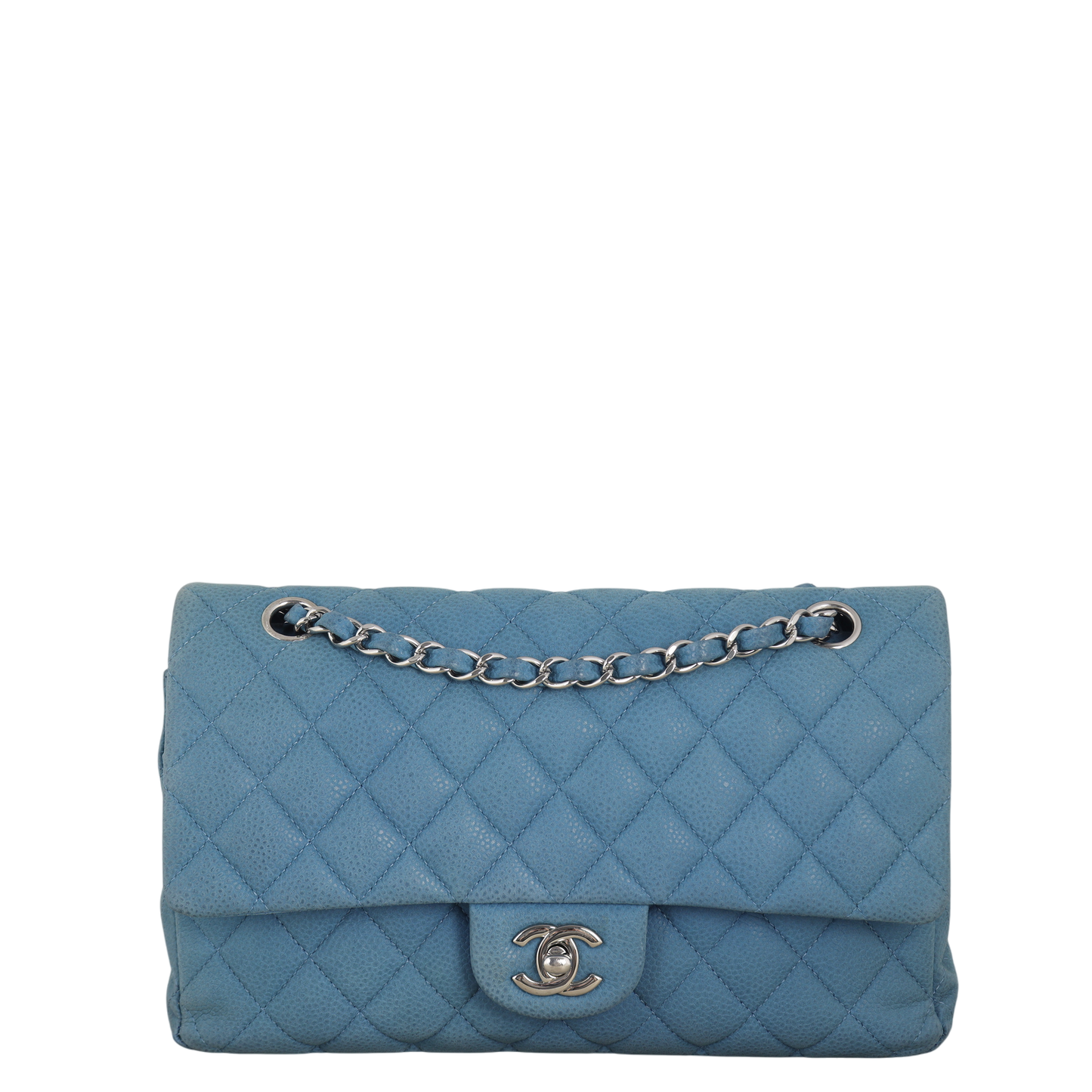 Chanel Classic Double Nubuck Handbag Quilted Medium Shoulder Bag