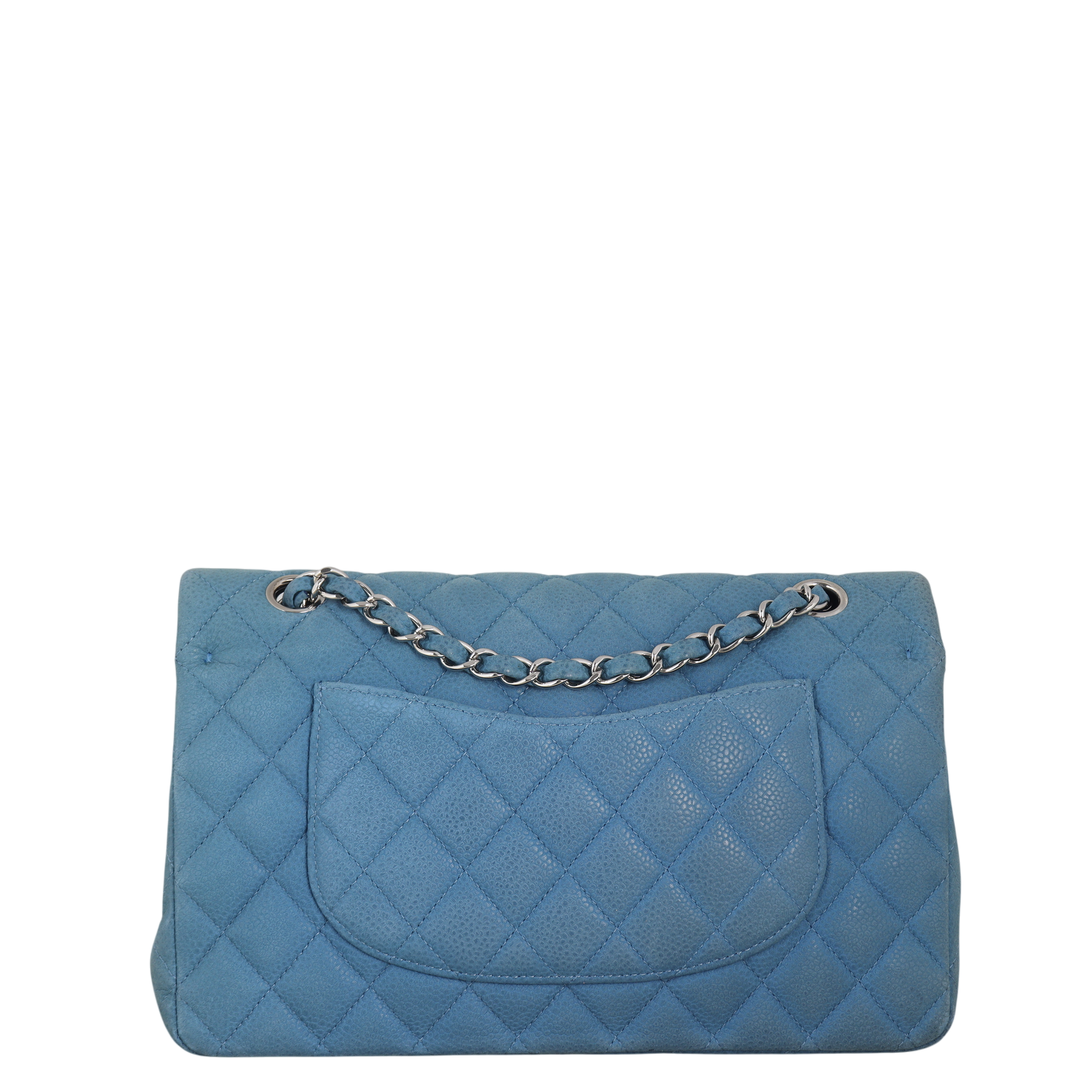 Chanel Classic Double Nubuck Handbag Quilted Medium Shoulder Bag